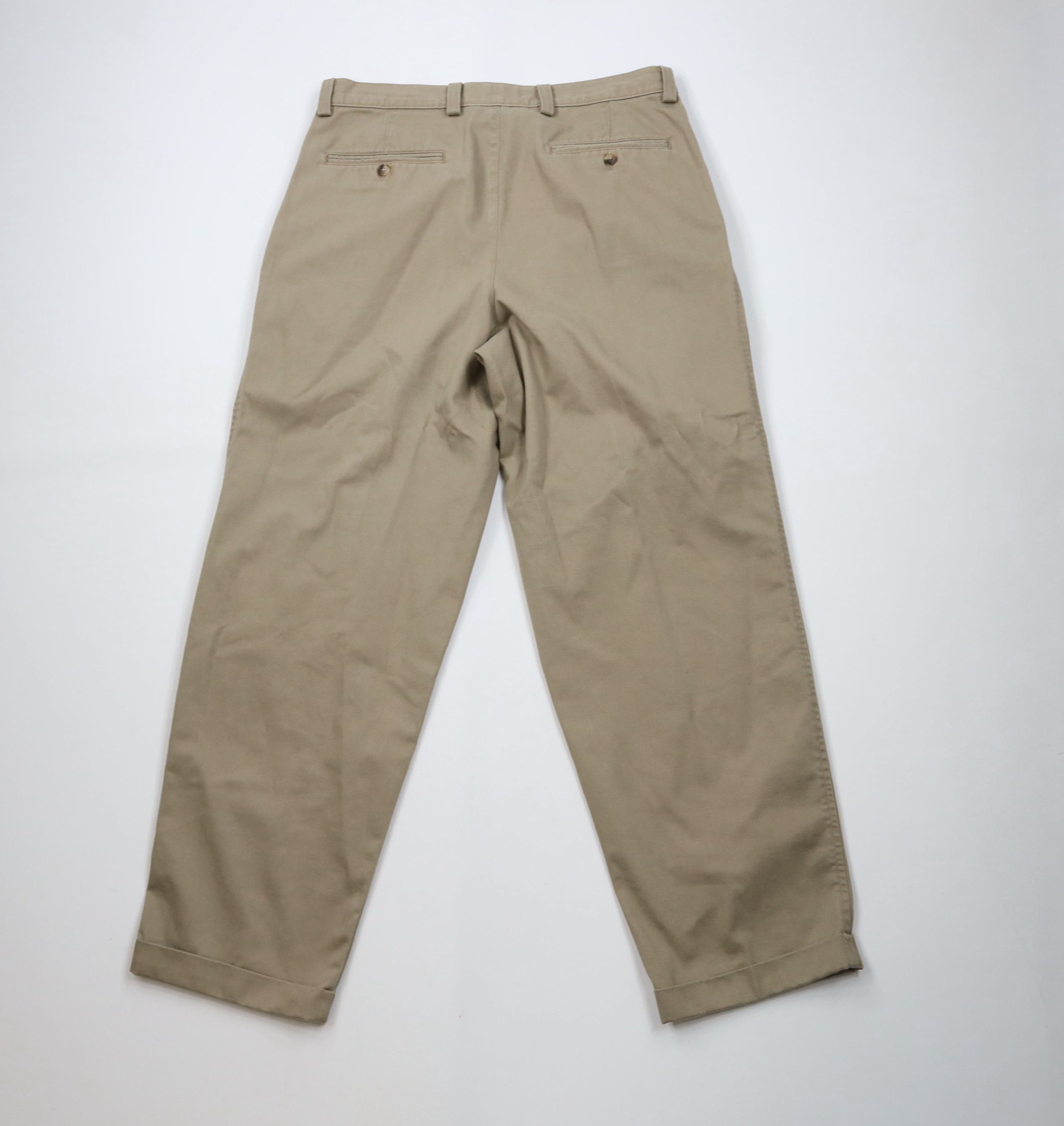 Gap × Vintage Vintage 90s Gap Fit Relaxed Pleated Cuffed Chino Pants USA Size US 36 / EU 52 - 10 Thumbnail