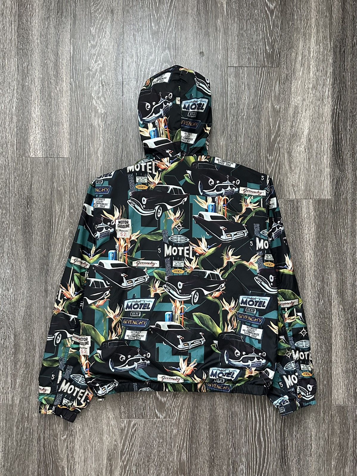 Givenchy Givenchy Reversible Motel Black Windbreaker Jacket Size US XL / EU 56 / 4 - 6 Thumbnail