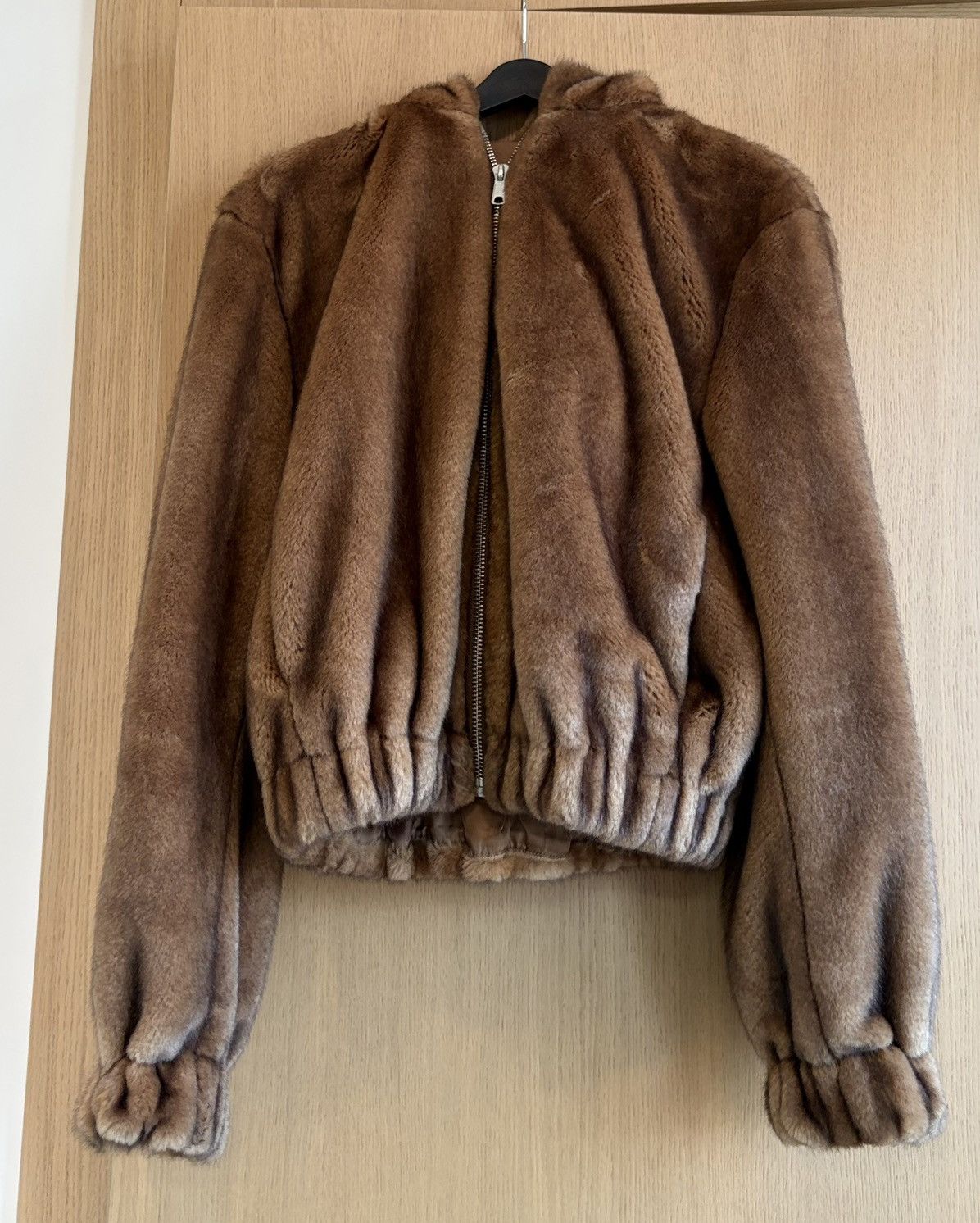 Helmut Lang Faux fur hooded jacket Size S / US 4 / IT 40 - 1 Thumbnail