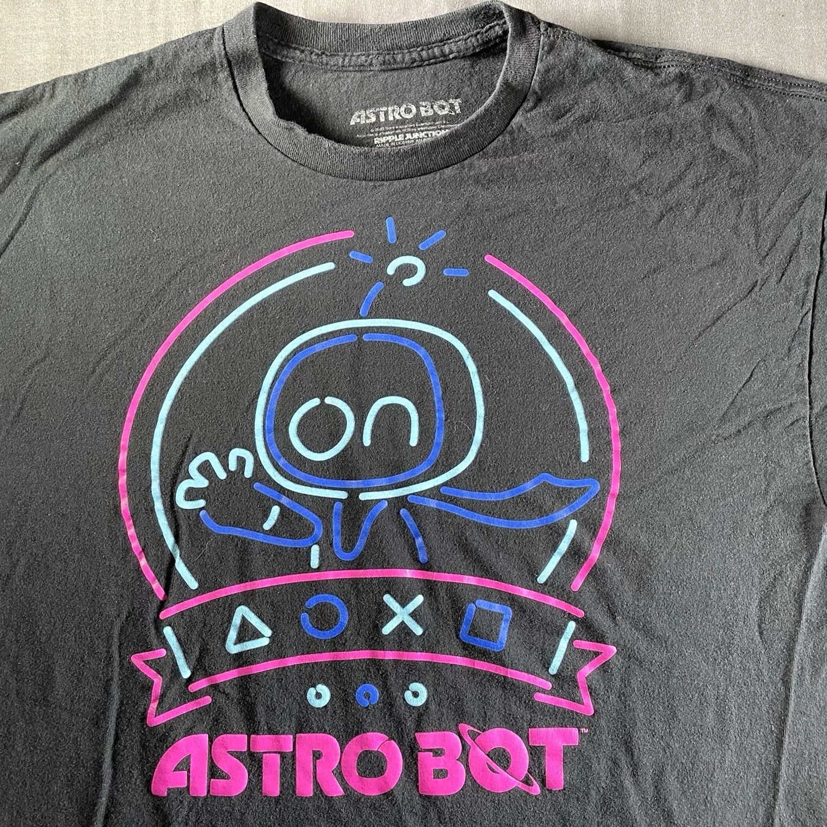 Ripple Junction Nike Shirt Men XL Astro Bot PlayStation 5 Video Game Graphic Print Cir Black Short Sleeve Round Neck Rippl Junction His Men Size US XL / EU 56 / 4 - 2 Thumbnail