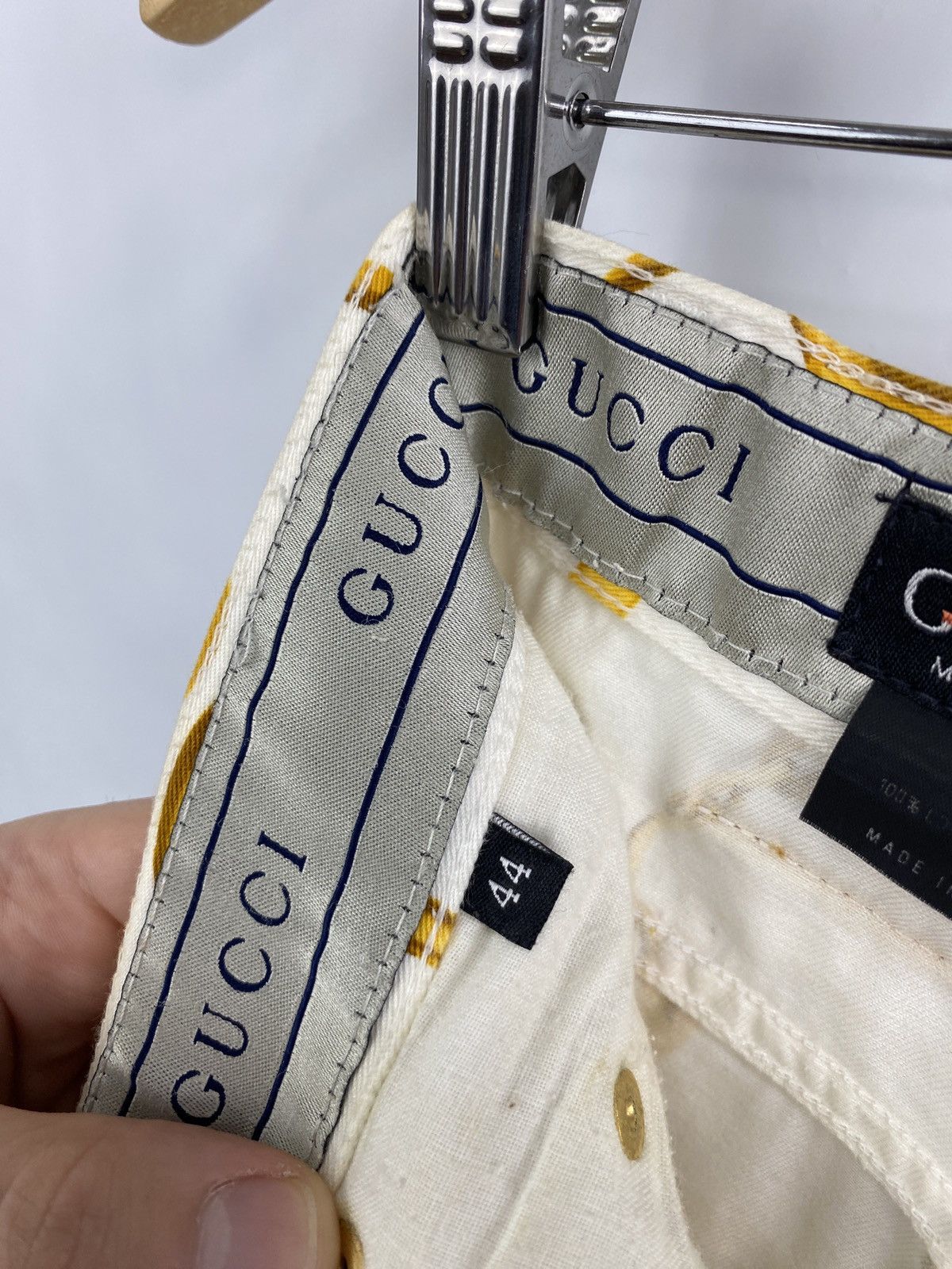 Gucci Vintage 1990 Gucci Horsebit High Waisted Coral Jeans Retro Size 30" / US 8 / IT 44 - 8 Thumbnail
