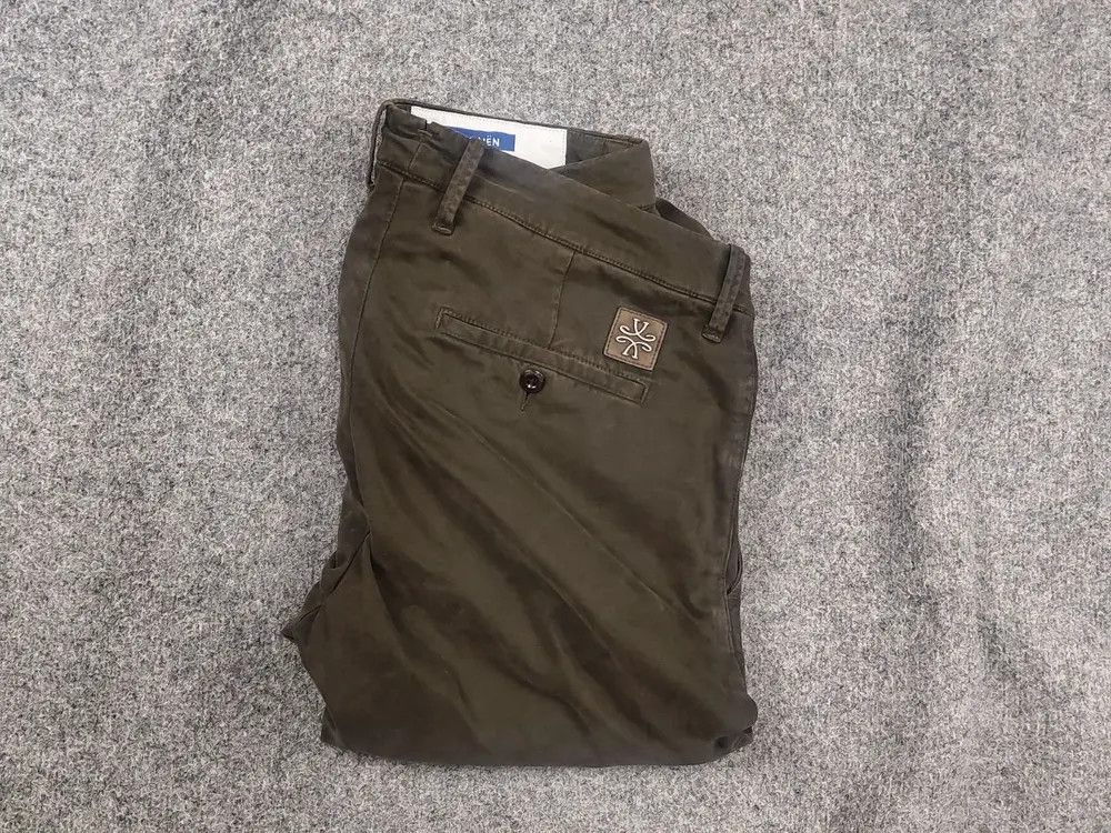 Jacob Cohen Jacob Cohen Italy bobby Trouser chino Green canvas Pants Size US 33 - 2 Thumbnail