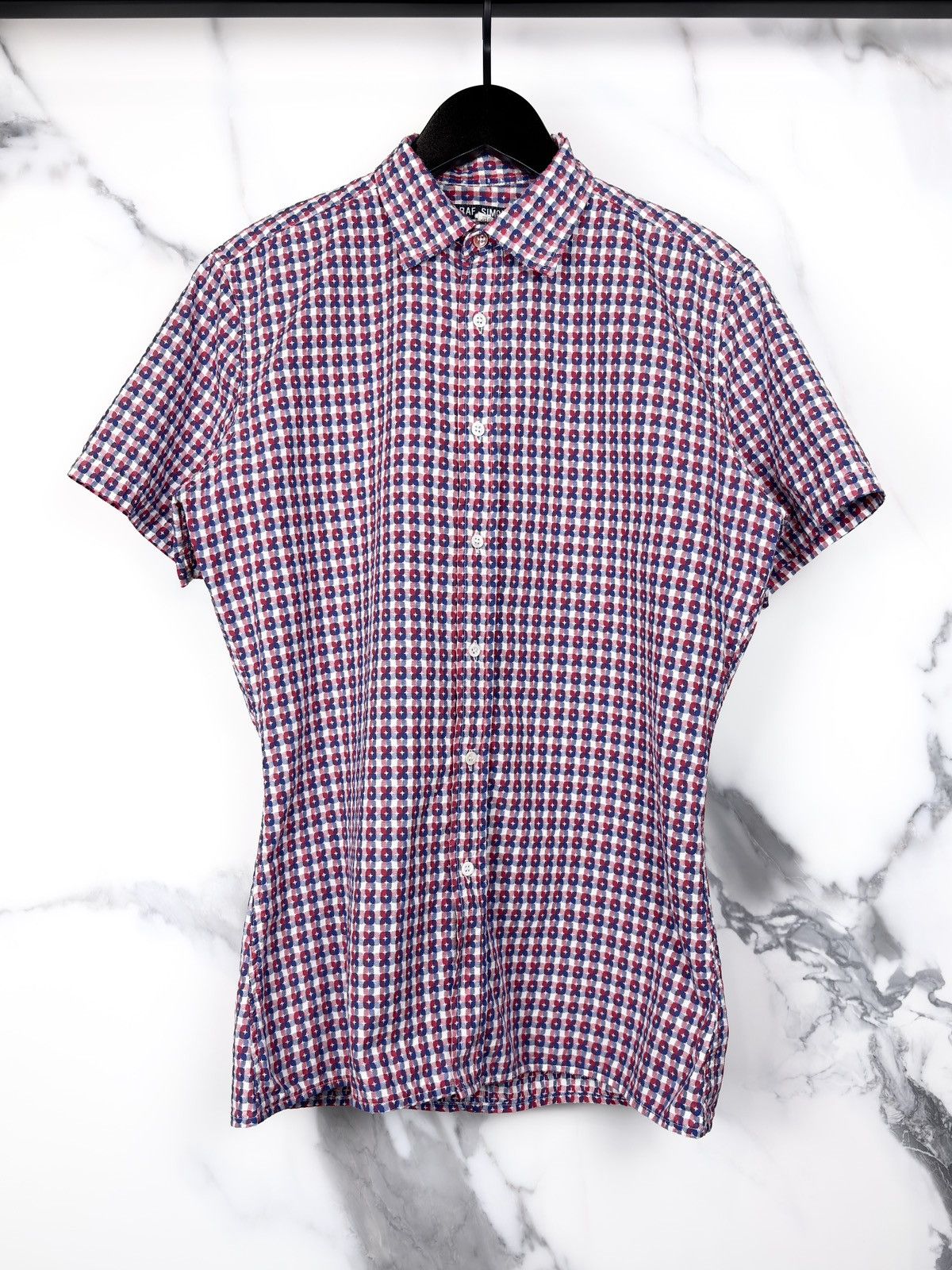 Raf Simons SS96 Raf Simons Vintage Red Checkered Button Up Shirt Size US M / EU 48-50 / 2 - 1 Thumbnail