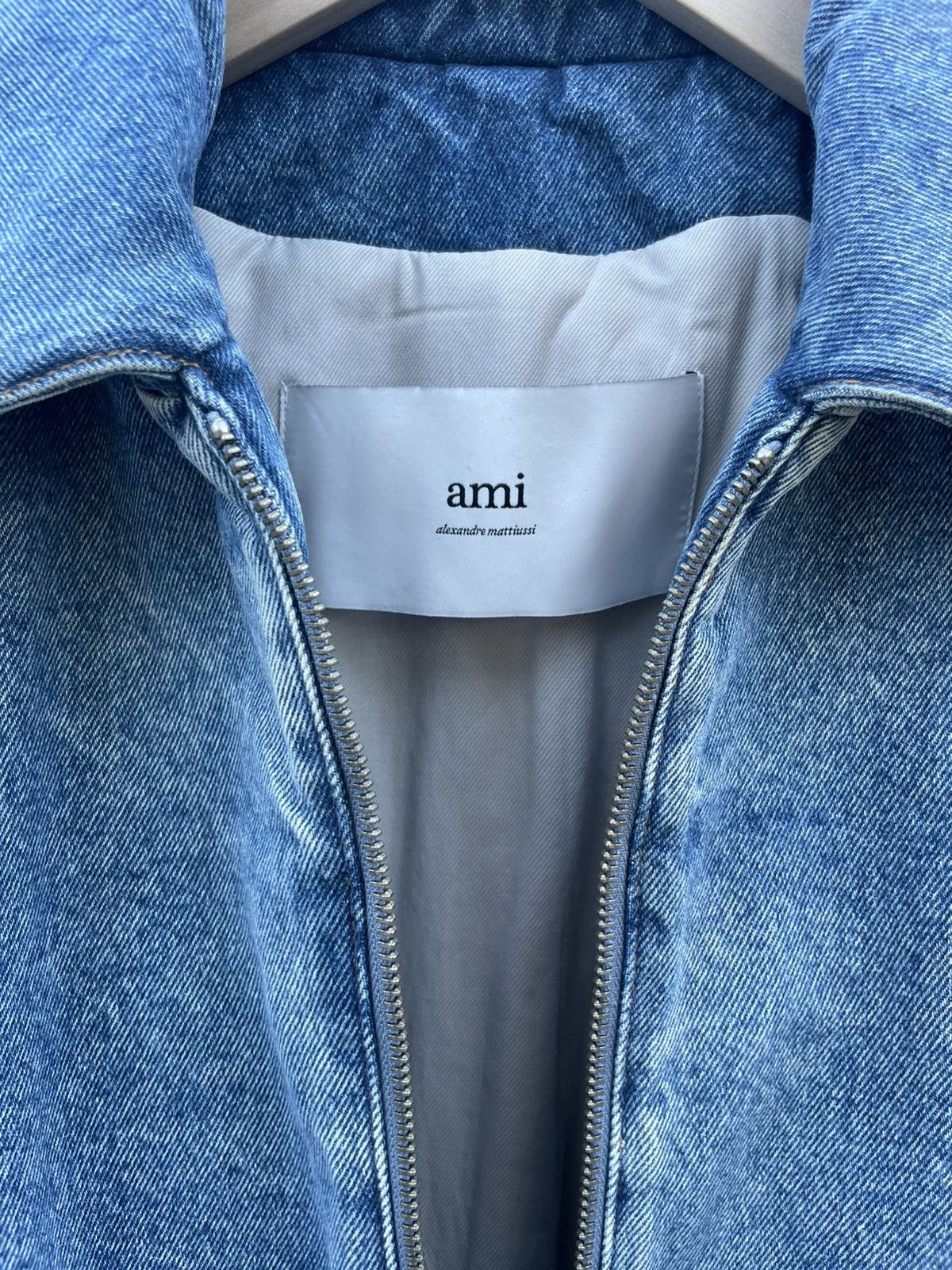 AMI AMI Paris Denim Bomber Jacket XS Blue Size US XS / EU 42 / 0 - 14 Thumbnail