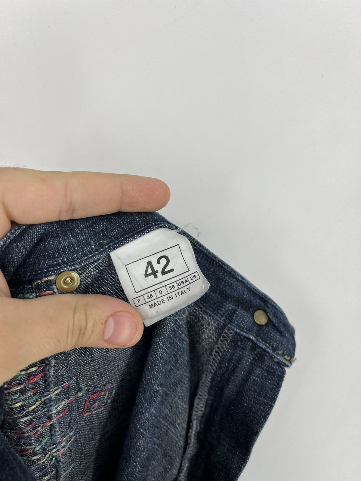 Other Vintage Cappopera 90s Designer Denim Pants All Over Prints Size 27" / US 4 / IT 40 - 11 Thumbnail