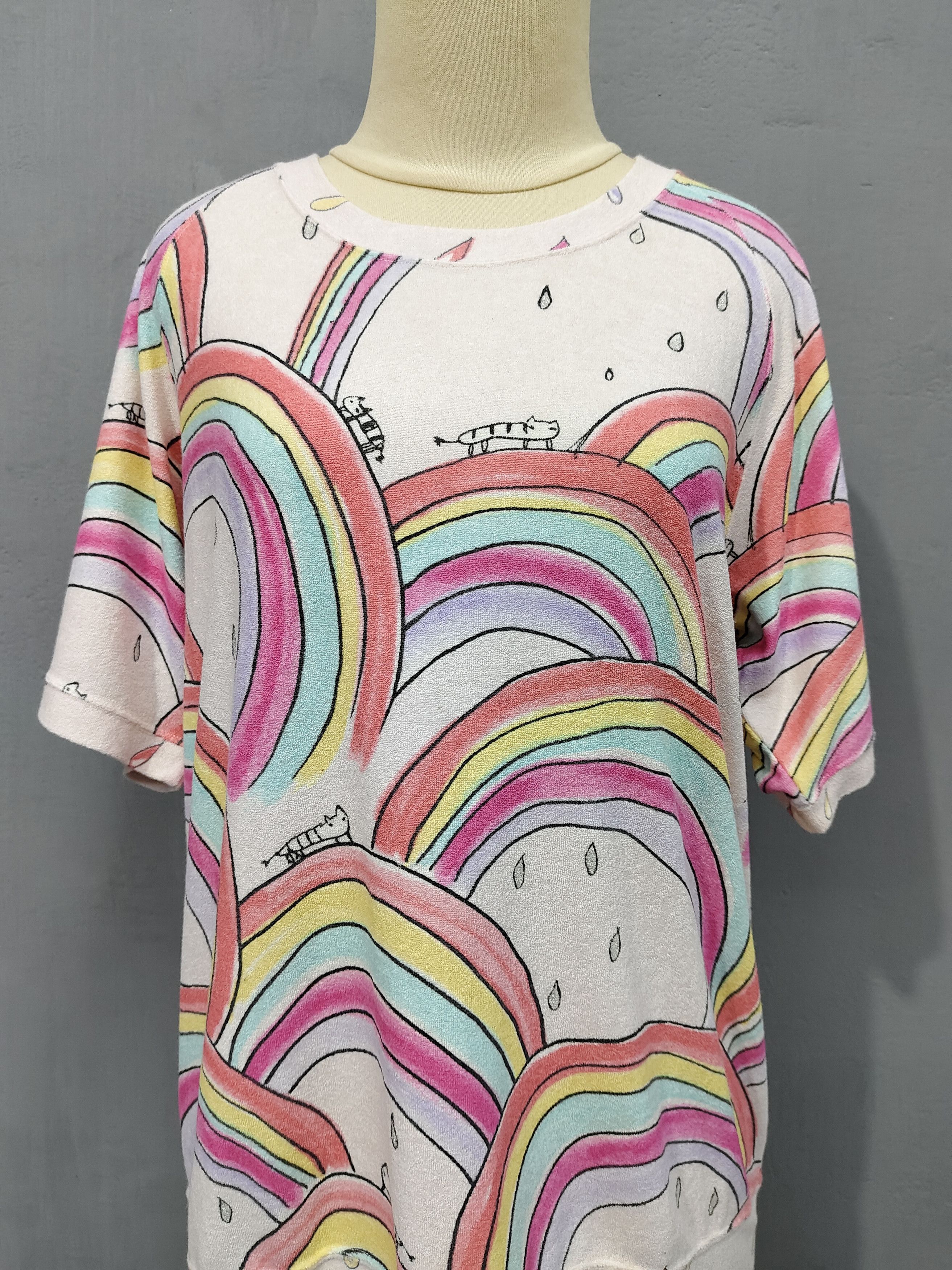 Tsumori Chisato 🇯🇵 Tsumori Chisato 🇯🇵 Rainbow Art Tshirt Size L / US 10 / IT 46 - 2 Thumbnail