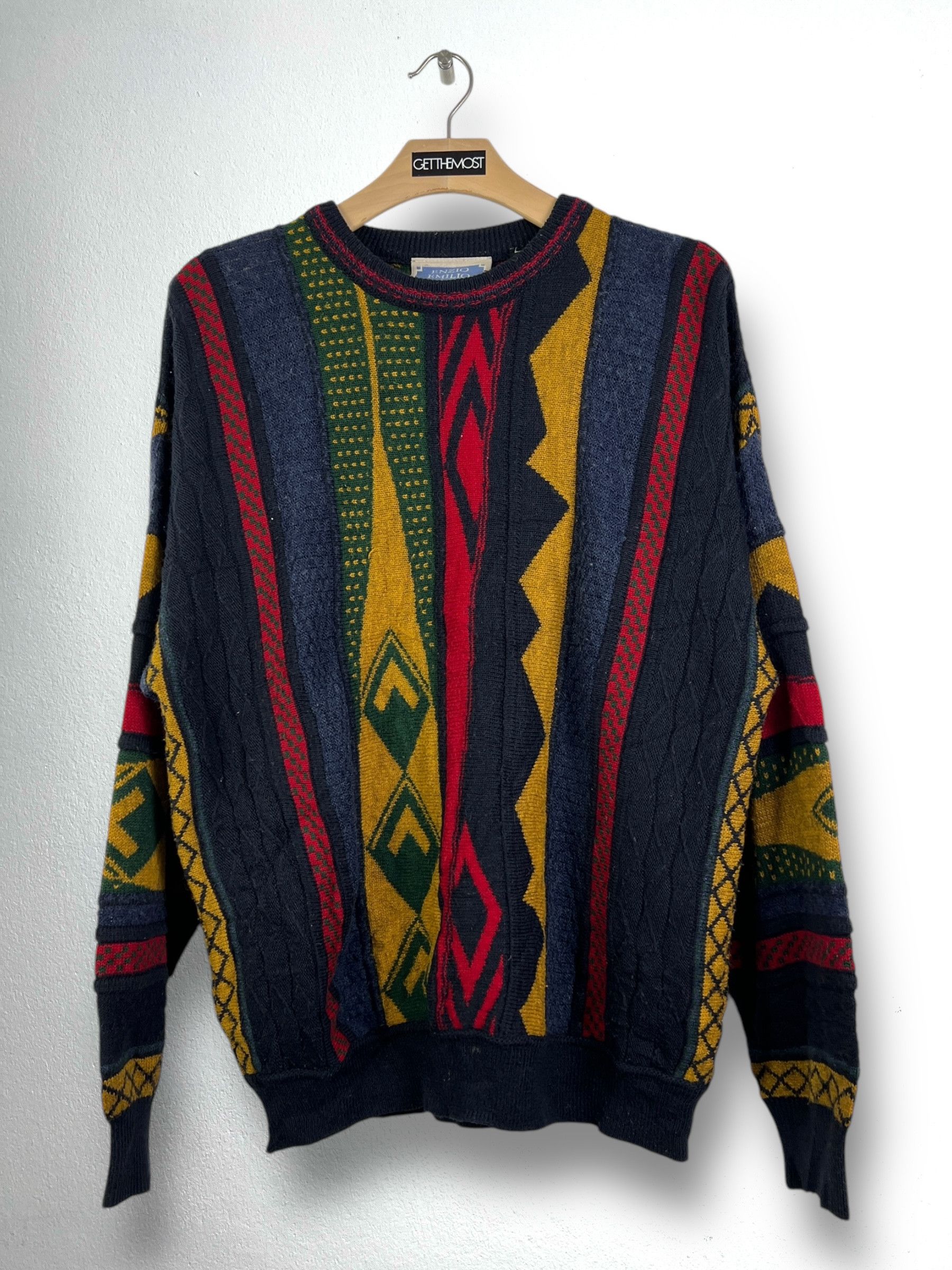 Japanese Brand Vintage Enzio Emilio Knit Sweater (L) GTMPT899 Size US L / EU 52-54 / 3 - 1 Thumbnail