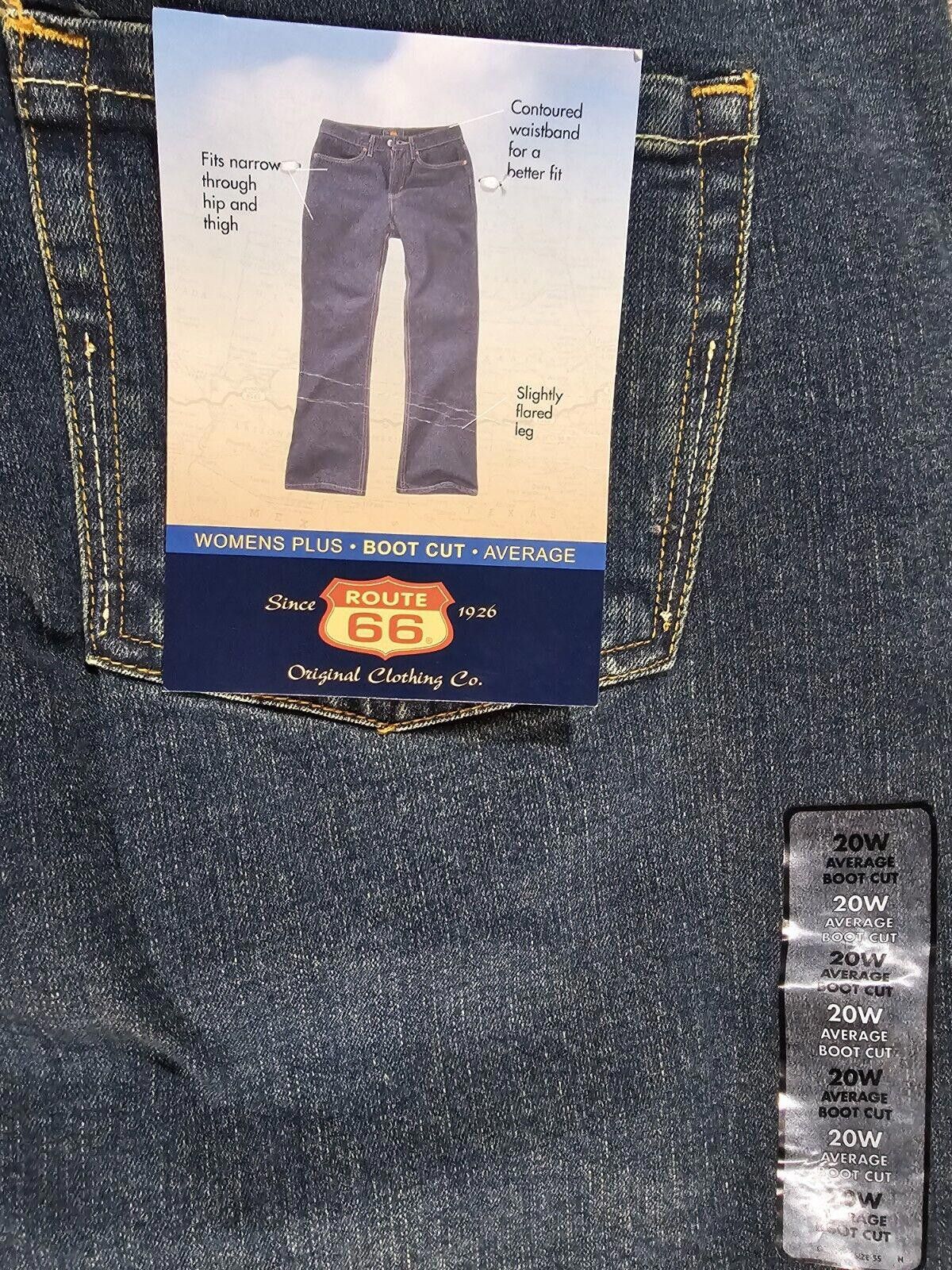 Route 66 Route 66 womens plus Average Bootcut 20A 20W NWT Size 42" / US 20 - 8 Thumbnail