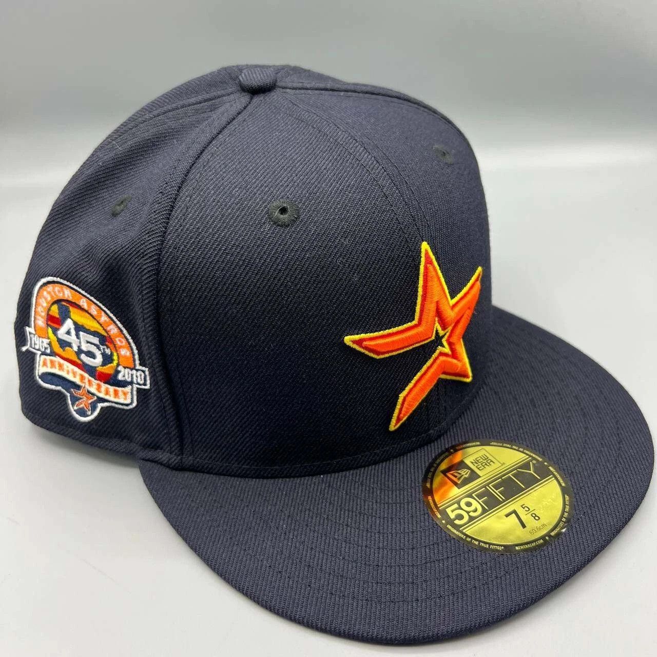 New Era Houston Astros Hat Men 7 5/8 59Fifty New Era MLB Fitted Cap Size ONE SIZE - 1 Thumbnail