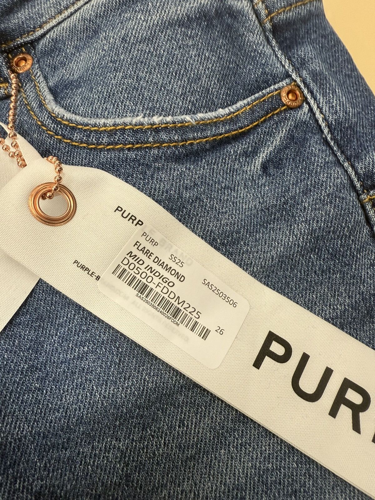 Other Purple Brand Flare Diamond Jeans Size 26" / US 2 / IT 38 - 3 Thumbnail