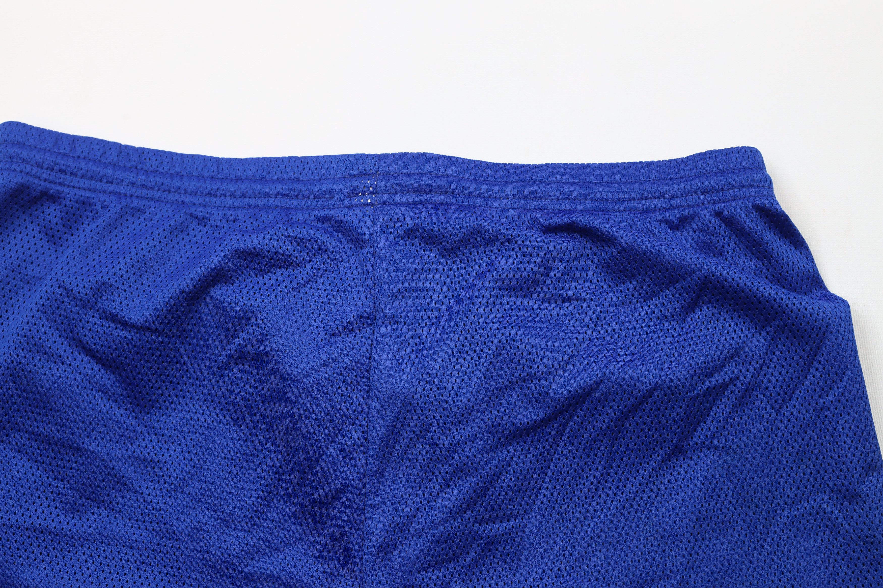 Nike × Vintage Vintage 90s Nike Mini Swoosh Above Knee Mesh Shorts Blue Size US 34 / EU 50 - 10 Thumbnail