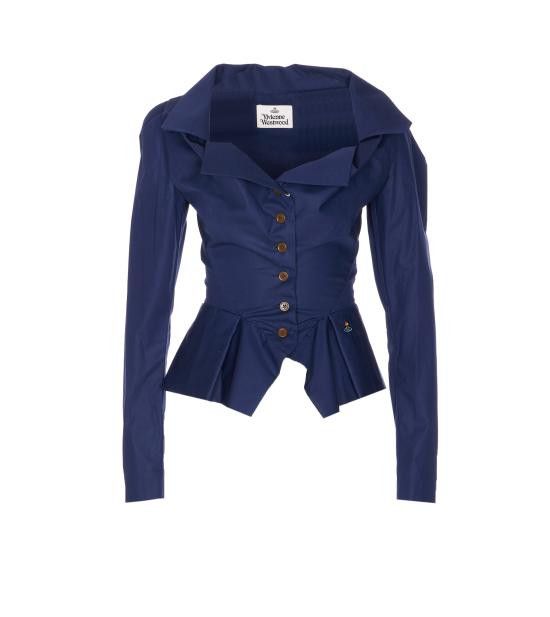 Vivienne Westwood VIVIENNE WESTWOOD Women Shirts 15010061 W009QK410 Blue Size S / US 4 / IT 40 - 1 Thumbnail