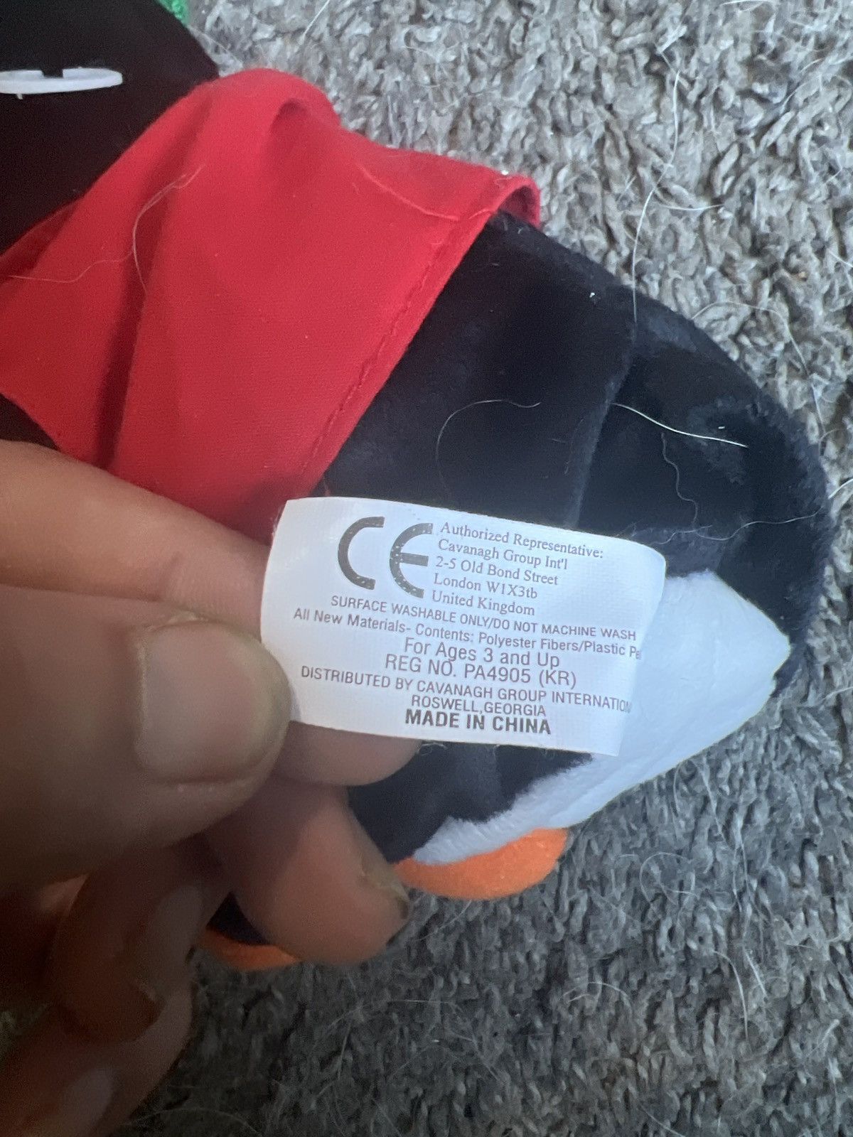 Coca Cola 1999 Coca-Cola Penguin In Striped Vest Bean Bag Plush Size ONE SIZE - 7 Thumbnail