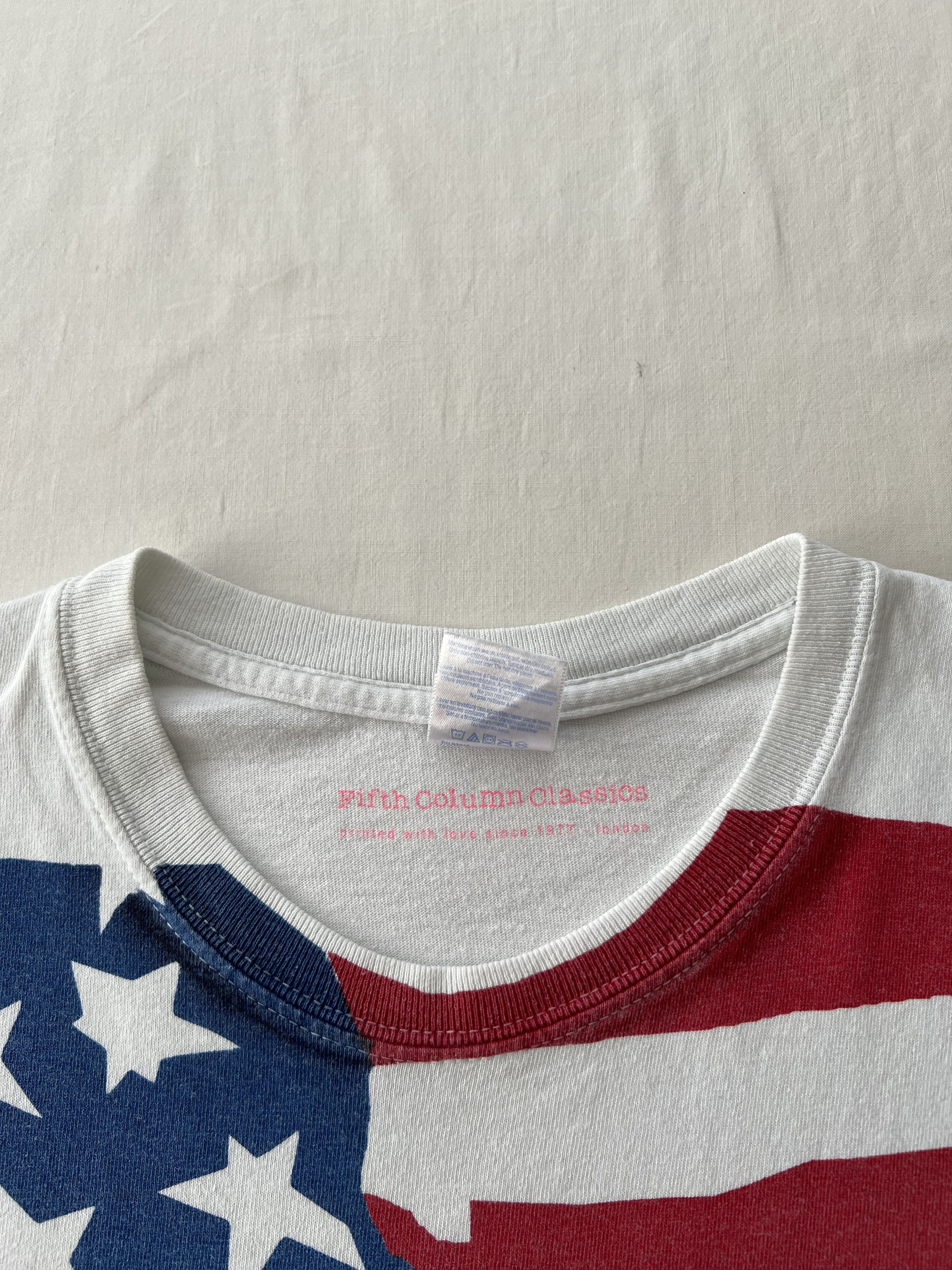 Band Tees Vintage 2000s The Clash Take The 5th Fifth White T-shirt Size US L / EU 52-54 / 3 - 8 Thumbnail