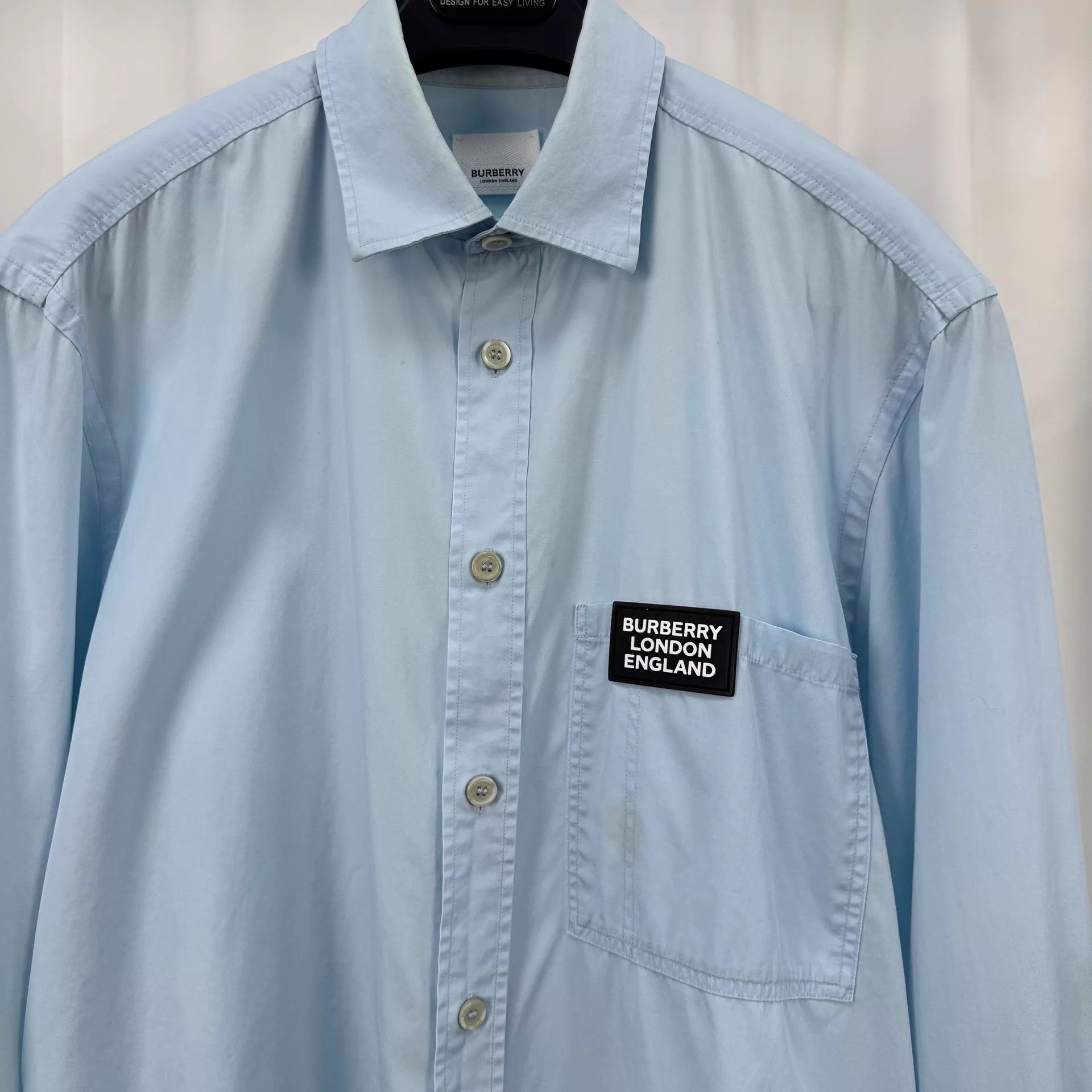 Burberry Burberry Logo Plaque Long Sleeve Shirt M 95 New Size US M / EU 48-50 / 2 - 3 Thumbnail