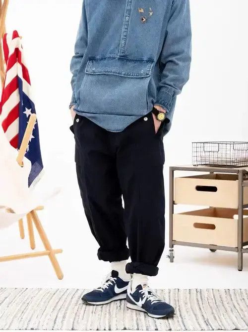 Jean 21SS Indigo Union Japan Navy Multi Pockets Worker Pants Size US 34 / EU 50 - 1 Thumbnail