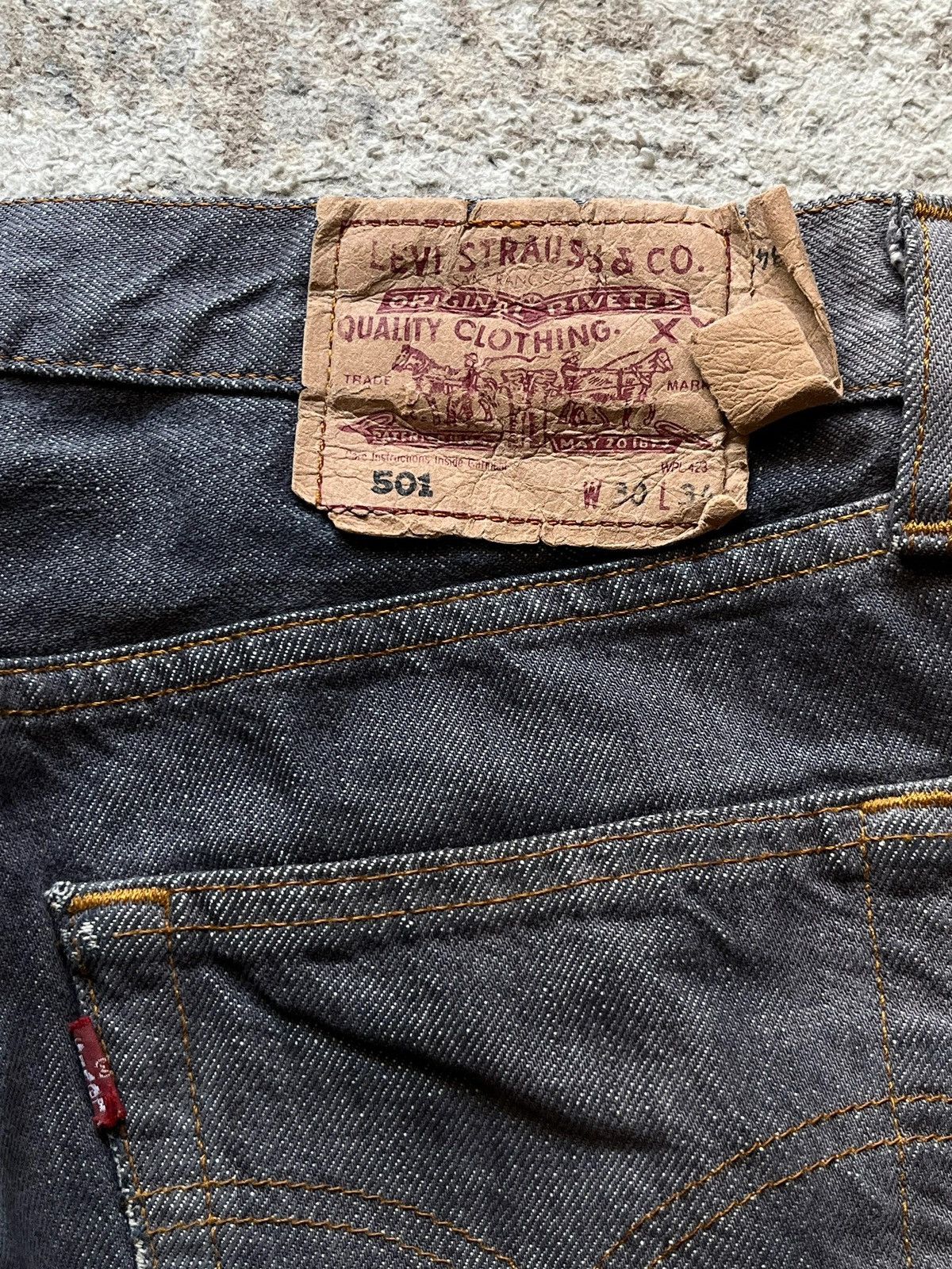 Levi's Levi’s 2004 Narural Distressed Grey Jeans Denim Rare Size US 30 / EU 46 - 18 Thumbnail