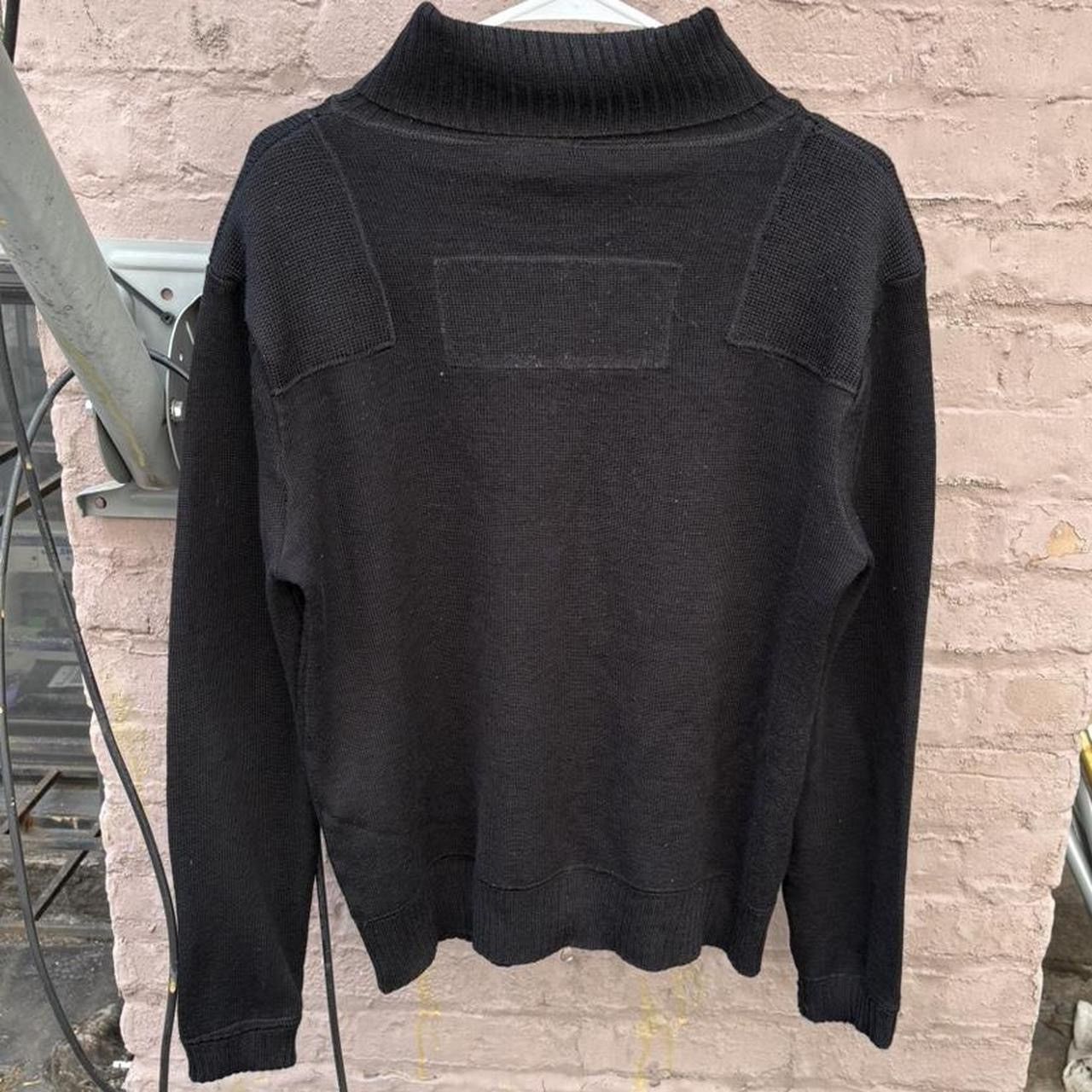 Japanese Brand Y2K Black Japanese Emo Grunge Wool Knit Zip Sweater Jacket Size US L / EU 52-54 / 3 - 2 Thumbnail