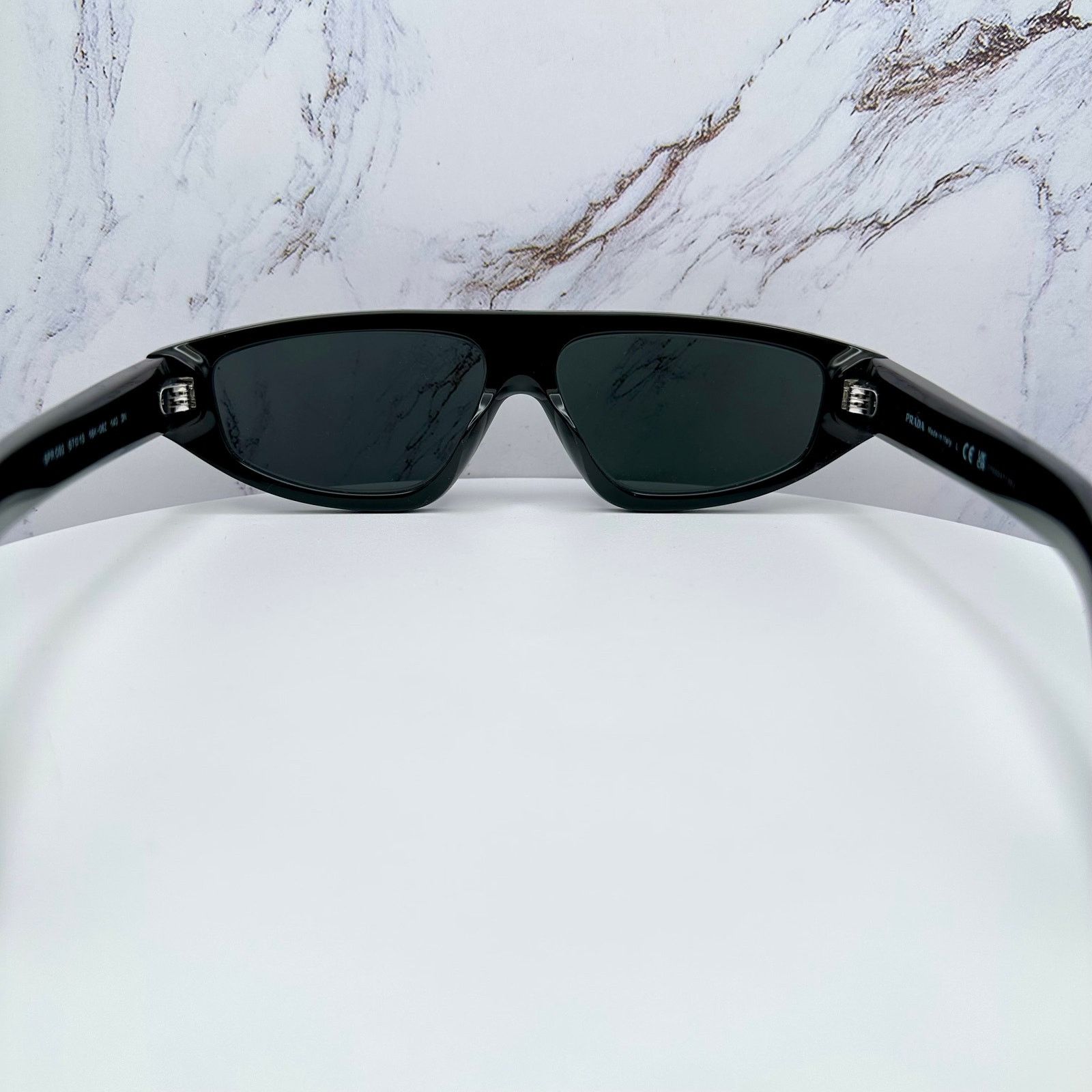 Prada New PRADA Sunglasses Black Gray Lens Authentic Prada Size ONE SIZE - 16 Thumbnail