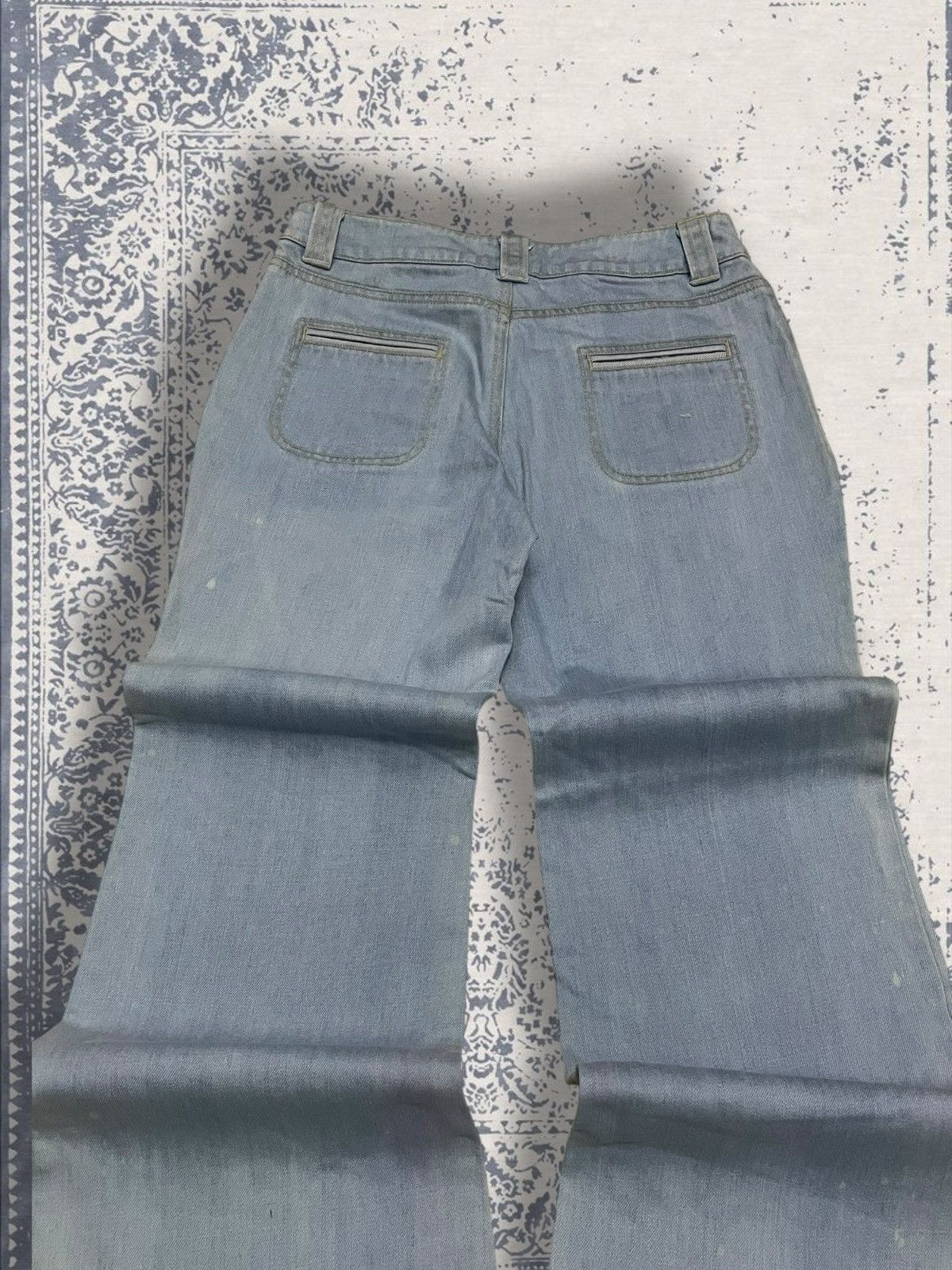 Designer × Japanese Brand × Vintage Vintage 1990s Japan Designer Smork Bushpant Flared Denim Size US 26 / EU 42 - 11 Thumbnail