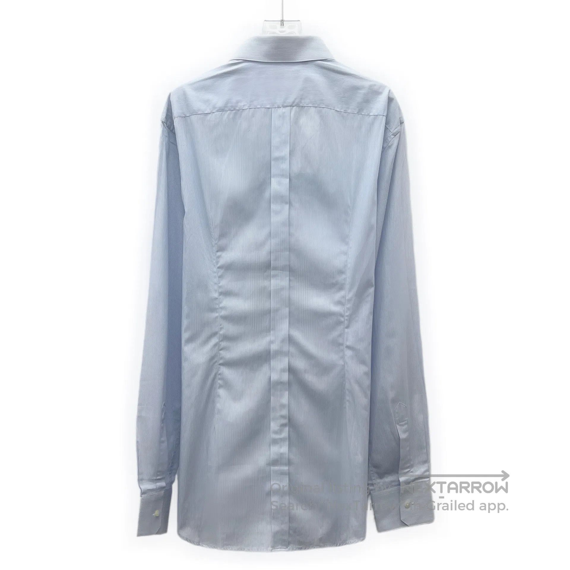 Dolce & Gabbana Dolce Gabbana Blue fine striped cotton collar single-breas Size US XS / EU 42 / 0 - 2 Thumbnail