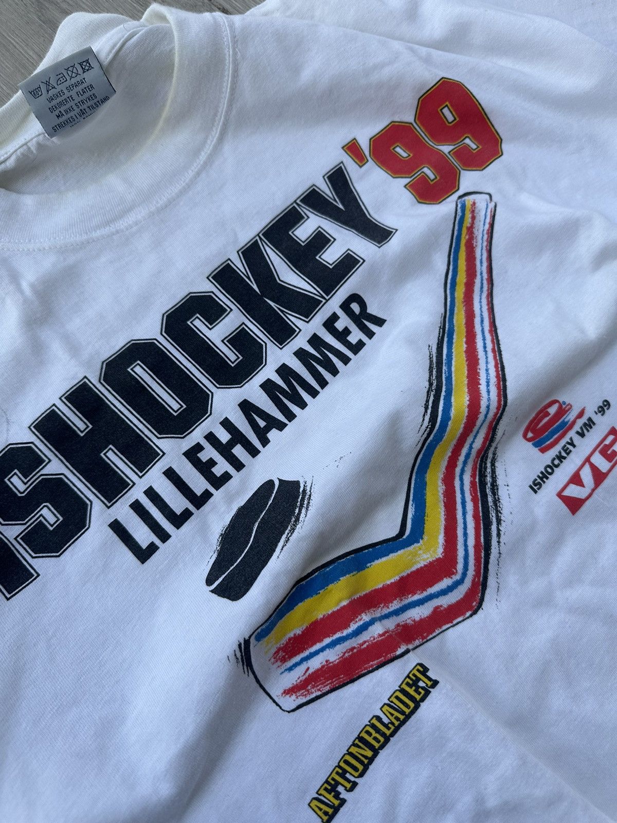 NHL Vintage Single Stitch Ice Hockey Themed T-Shirt NHL Worldcup Size US M / EU 48-50 / 2 - 7 Thumbnail