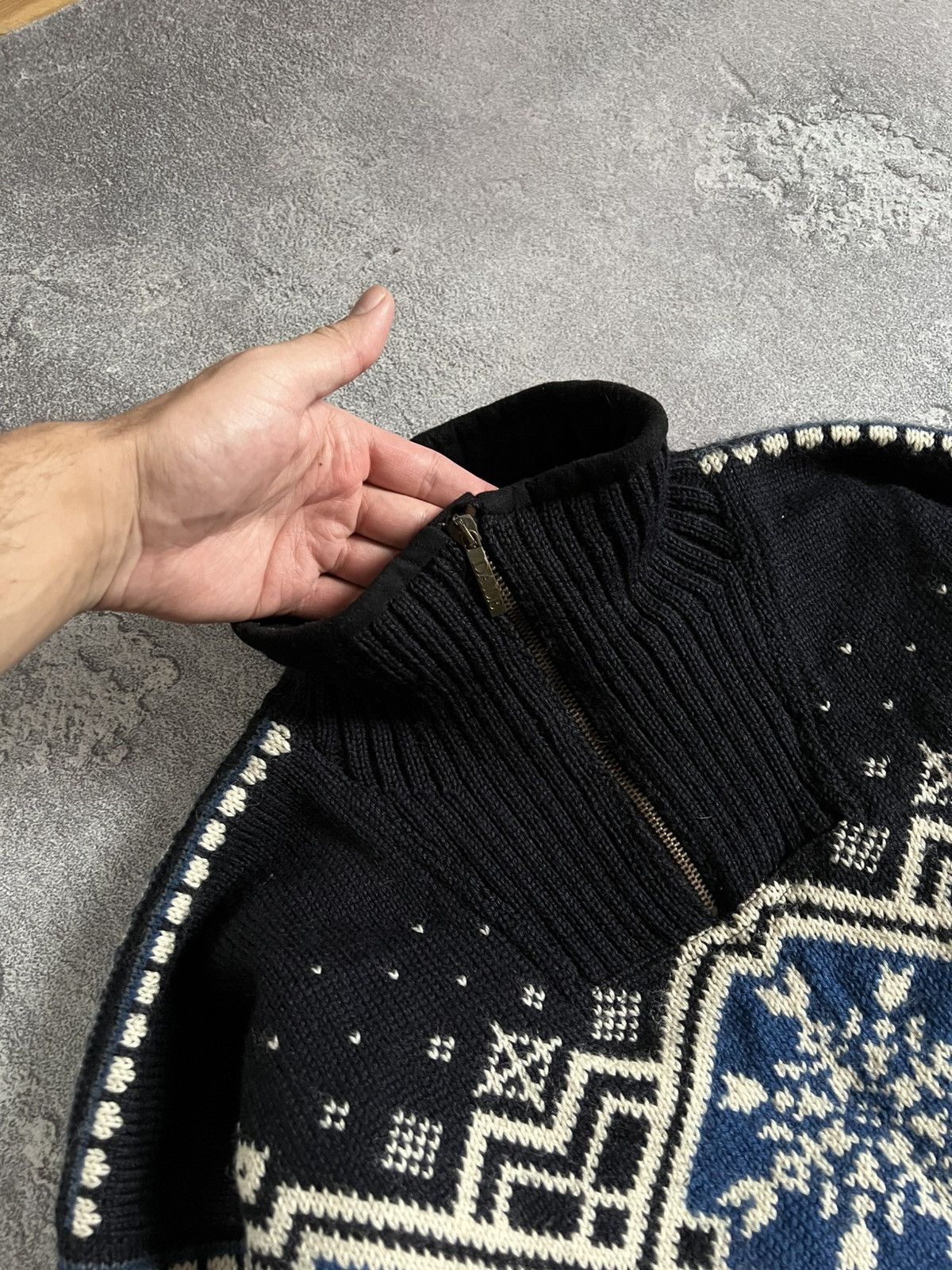 Dale Of Norway Dale of Norway Wool Sweater Jumper Fair Isle Jacket 1/4 Zip Size US S / EU 44-46 / 1 - 7 Thumbnail