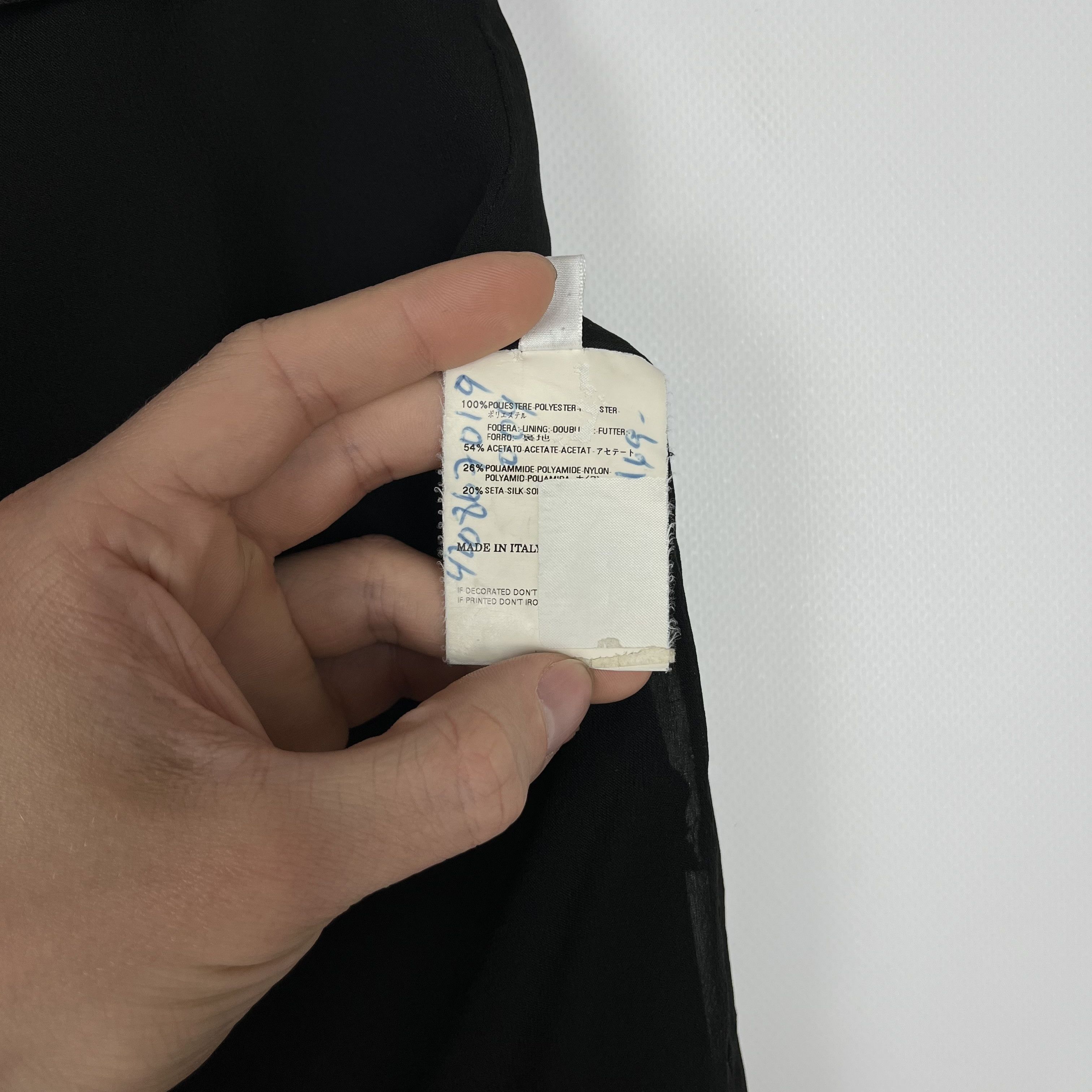 Maison Margiela Maison Margiela Line 1 Avant-Garde Back Zip Black Midi Skirt Size 28" / US 6 / IT 42 - 22 Thumbnail