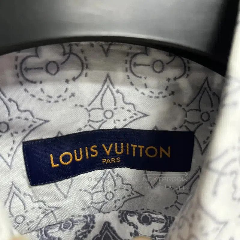 Louis Vuitton Louis Vuitton White Cotton Long Sleeve Shirt . Size US S / EU 44-46 / 1 - 3 Thumbnail