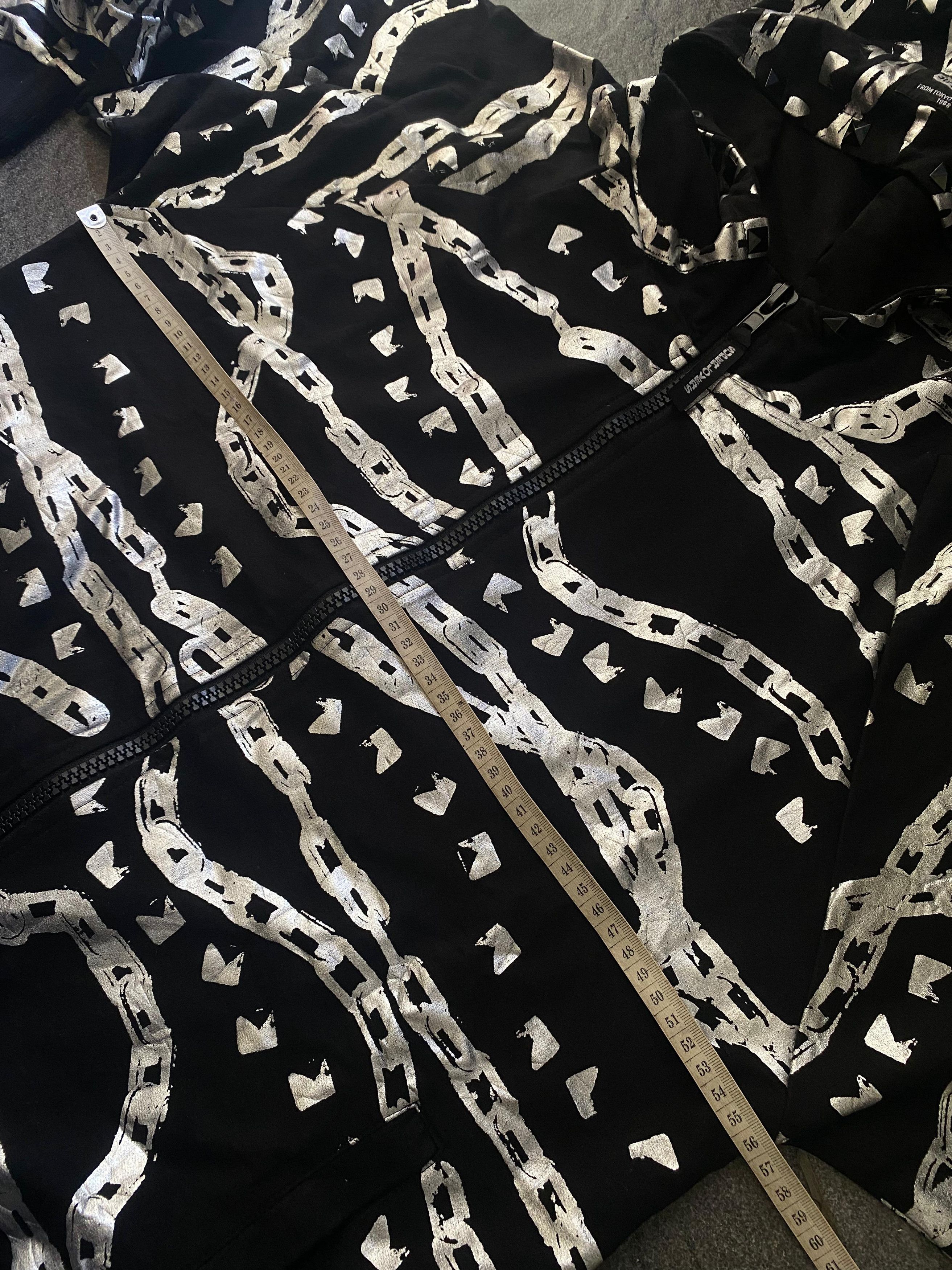 Japanese Brand Super Lovers Chain Zip up Hoodie Size US M / EU 48-50 / 2 - 2 Thumbnail