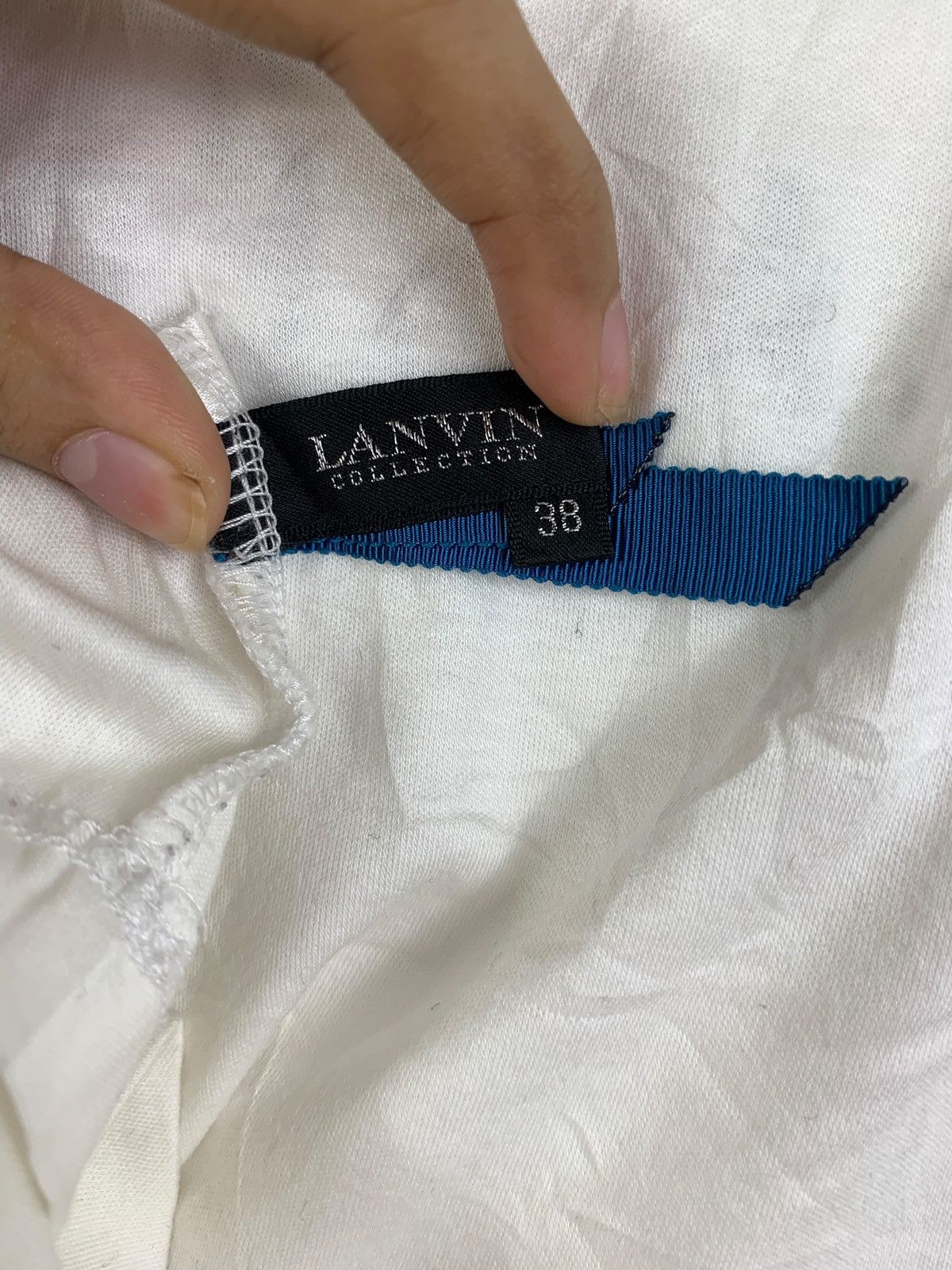 Lanvin Vintage LANVIN PARIS COLLECTION Le Temps Tee Shirt Top Size XS / US 0-2 / IT 36-38 - 6 Thumbnail