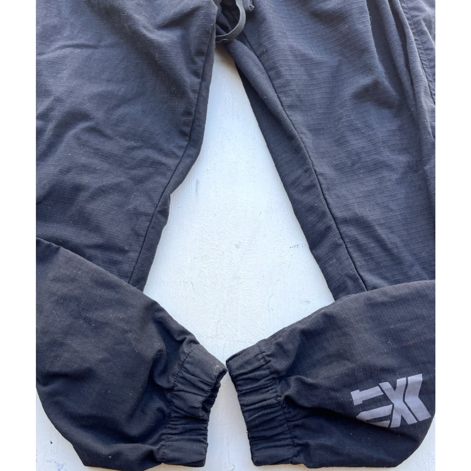 Vintage HYPERFLY Joggers Black Solid XL Stretch Active Gym MMA Jiu Jitsu Nylon BBJ Men’s Pants Tapered Size US 36 / EU 52 - 7 Thumbnail