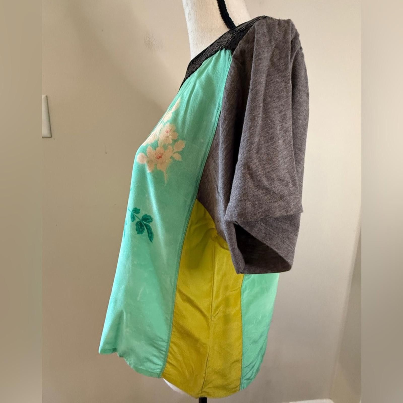 Other Hoss Intropia top sequin floral color block boho SZ XS Size XS / US 0-2 / IT 36-38 - 3 Thumbnail