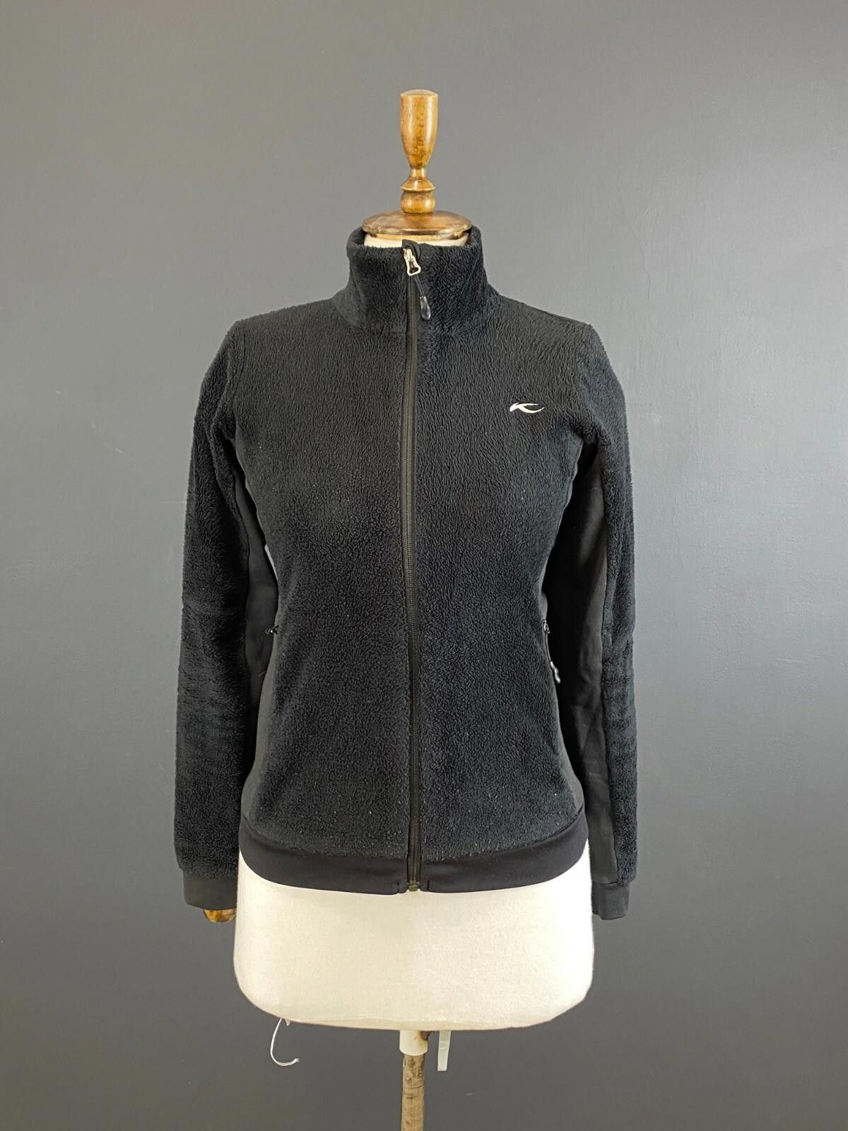 KJUS Kjus Black Outdoor Soft Pile Fleece Jacket Size 36 / S Size S / US 4 / IT 40 - 1 Thumbnail