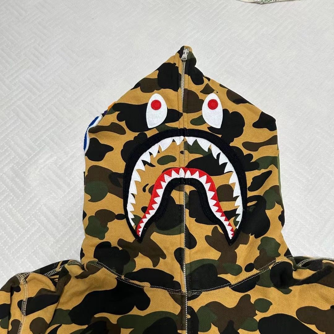 Bape COLOR CAMO SHARK FULL ZIP HOODIE Size US XXL / EU 58 / 5 - 2 Thumbnail