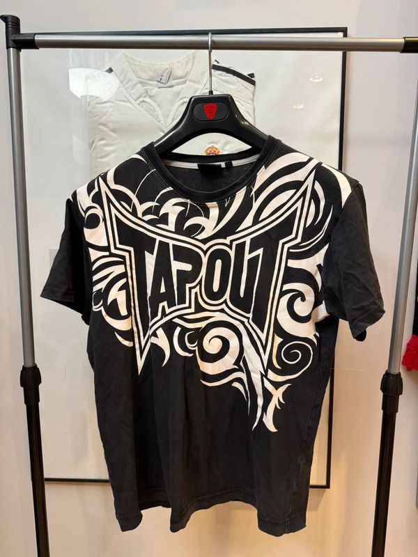 Tapout × Vintage Tapout Vintage Spellout Logo Black White Tee S Size US S / EU 44-46 / 1 - 1 Thumbnail