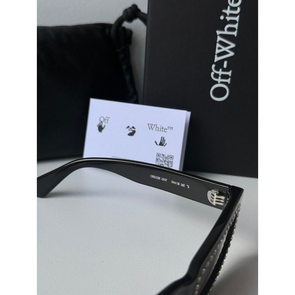 Off-White NEW Off White Miramar Black Crystal Sunglasses Size ONE SIZE - 6 Thumbnail