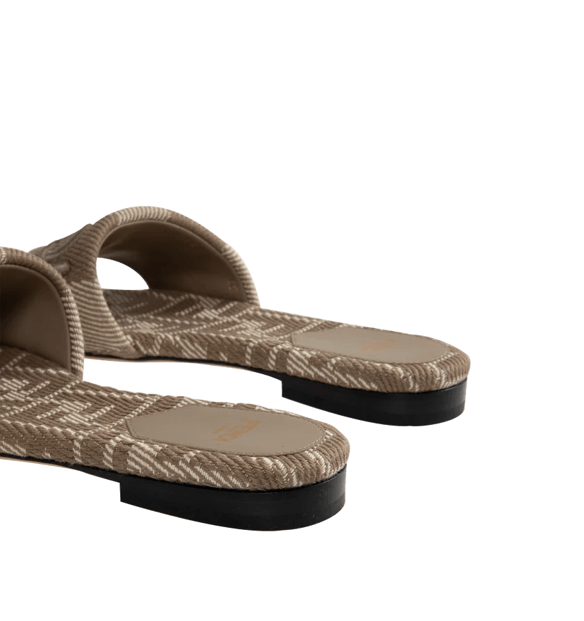 Fendi o1h1sh11225 Sunshine Jacquard Slide in Grey Size US 5 / IT 35 - 4 Thumbnail
