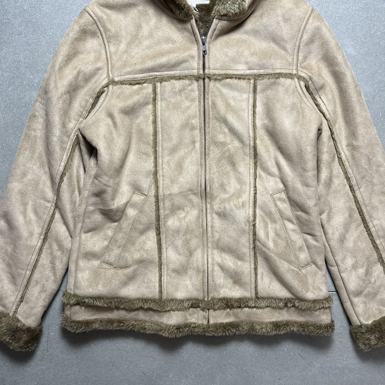 If Six Was Nine × Japanese Brand × Le Grande Bleu (L.G.B.) Romantic Mocha Faux Fur Hooded Jacket Size L / US 10 / IT 46 - 4 Thumbnail