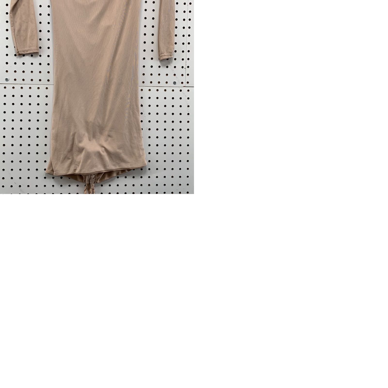 PrettyLittleThing Pretty Little Thing Dress Off The Shoulder Ruched Brown Womens Size 8 NWT Size M / US 6-8 / IT 42-44 - 11 Thumbnail