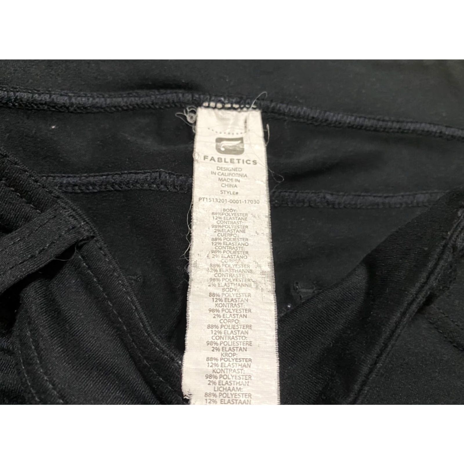 Fabletics Fabletics Womens Small Pants Leggings Solid Black Moto Style 5 Pocket Skinny Size 28" / US 6 / IT 42 - 6 Thumbnail