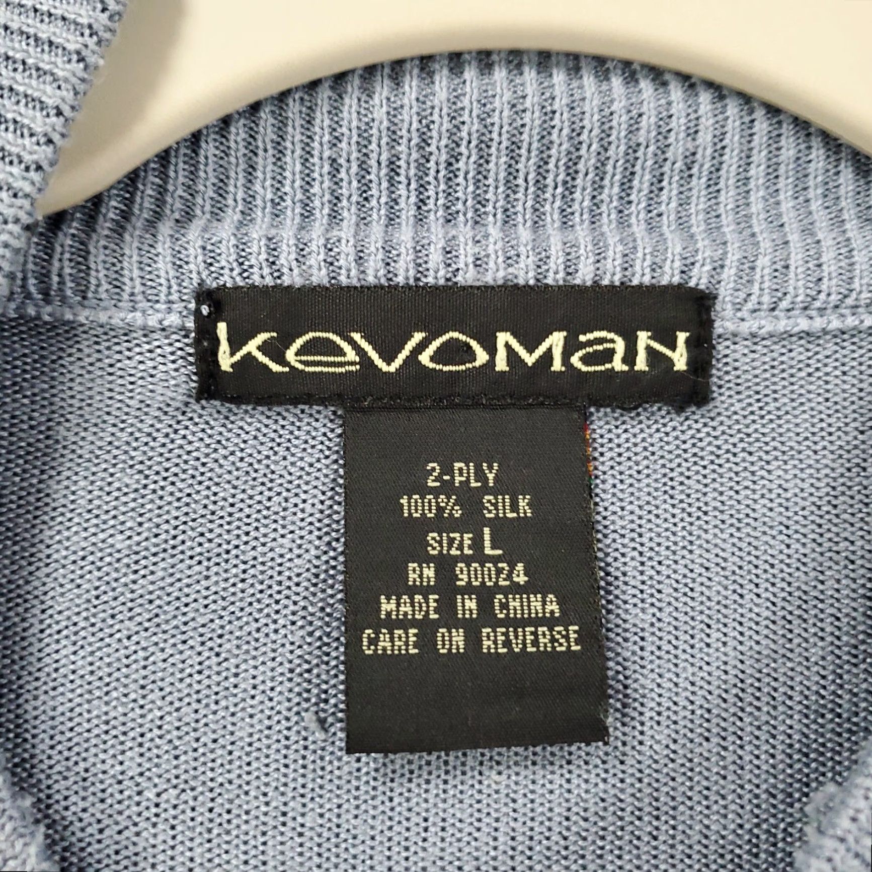 Vintage Kevoman Silk Sweater Mens L Blue Turtleneck Long Sleeve 2 Ply - Regular Fit, Pullover, Knit, Silk, Classic, Fall Winter Size US L / EU 52-54 / 3 - 4 Thumbnail