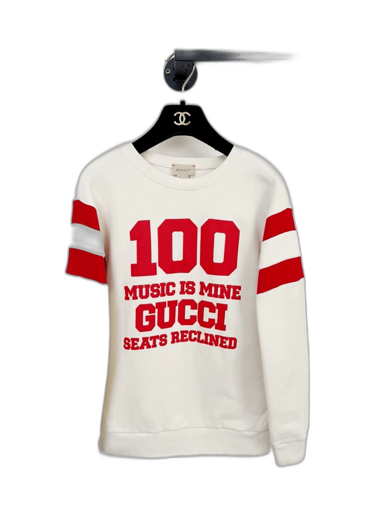 Gucci Gucci Kids Sweatshirt with Red Stripes Size M / US 6-8 / IT 42-44 - 1 Thumbnail