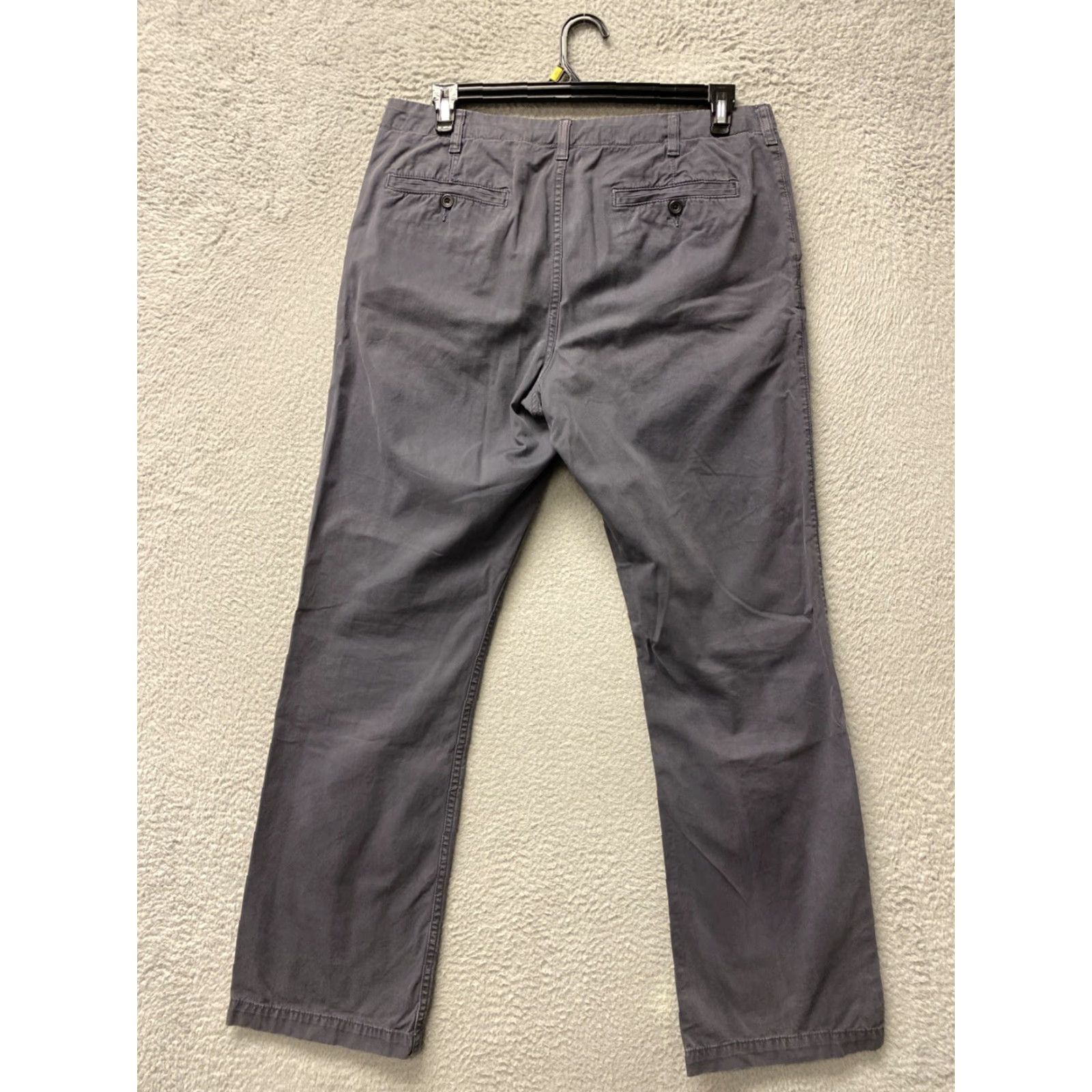 Bonobos BONOBOS Slim Tapered Chino Pants Mens 34x32 Dark Gray Zip Flat Front Regular Rise 10-12 Zip 34 in 32 in Cotton Size US 34 / EU 50 - 6 Thumbnail