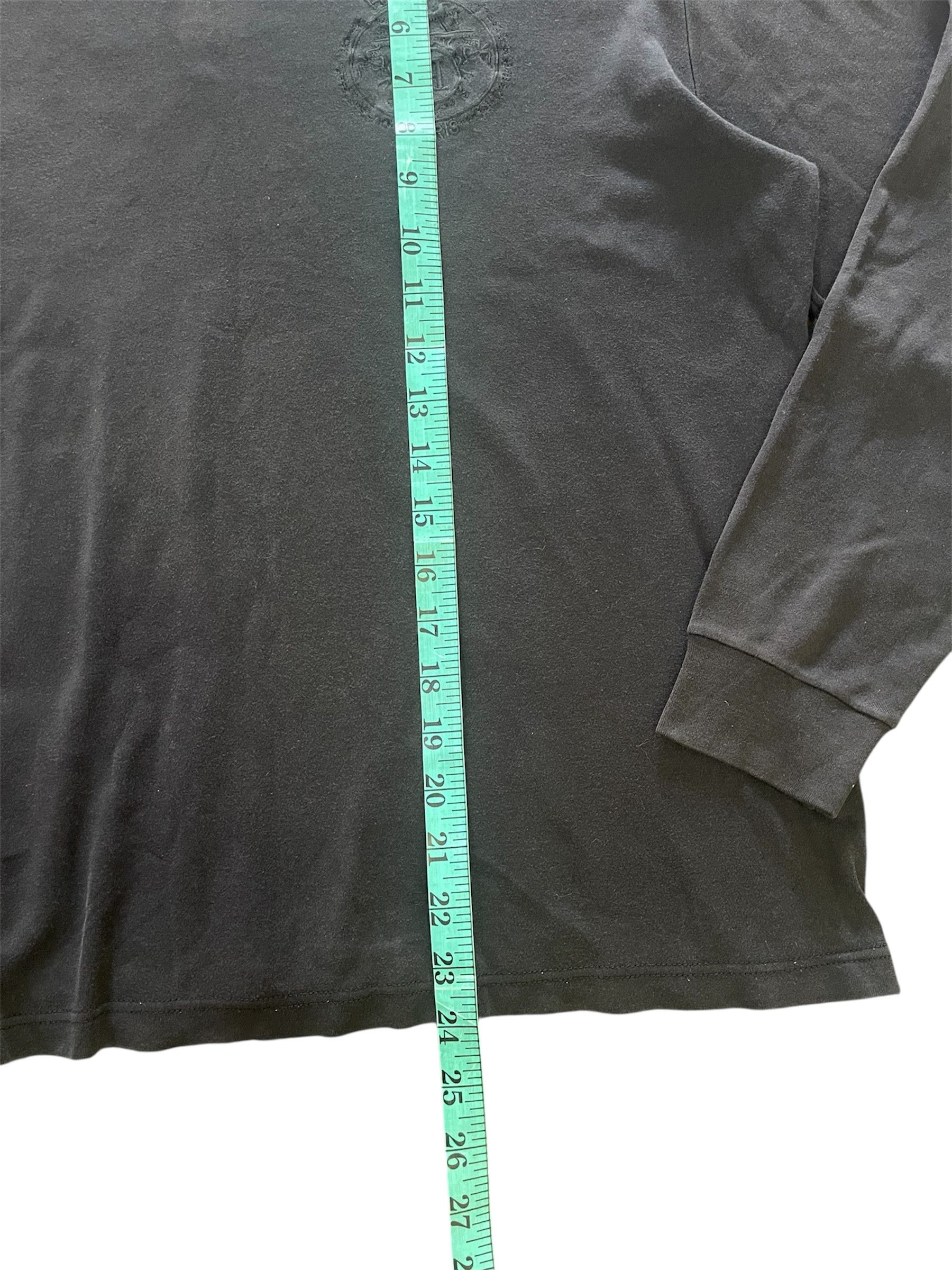 Hermes Vintage 90s Hermes Long Sleeve Black Minor Faded of the Day Size S / US 4 / IT 40 - 9 Thumbnail