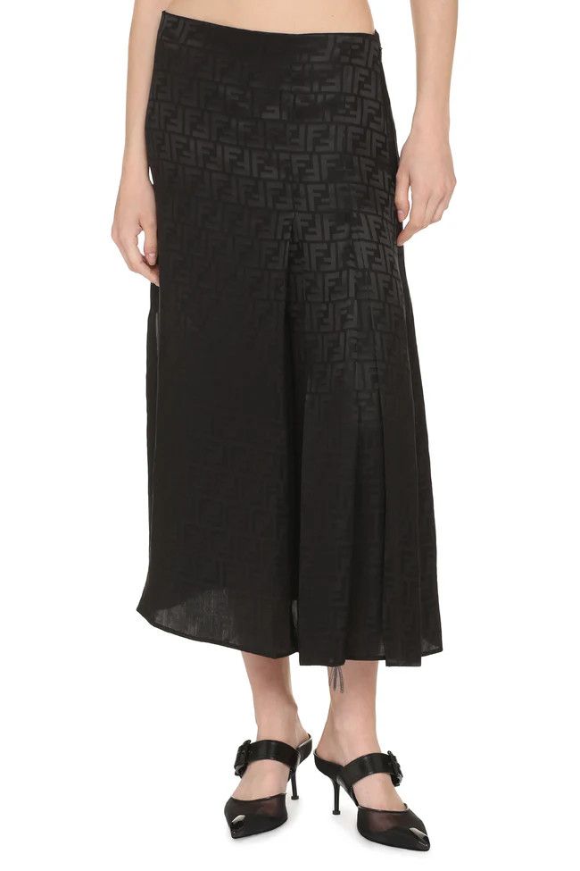 Fendi o1s1wg110925 Skirt in Black Size 26" / US 2 / IT 38 - 3 Thumbnail