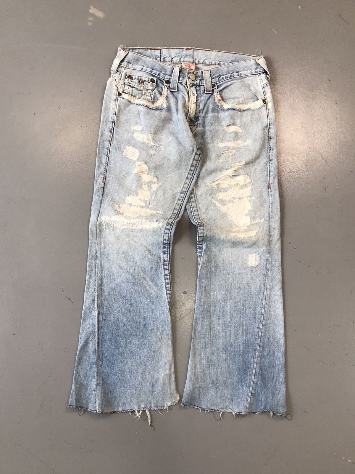 Rock Revival × True Religion × Vintage Vintage true religion distressed embroidered bootcut denim Size US 35 - 2 Thumbnail