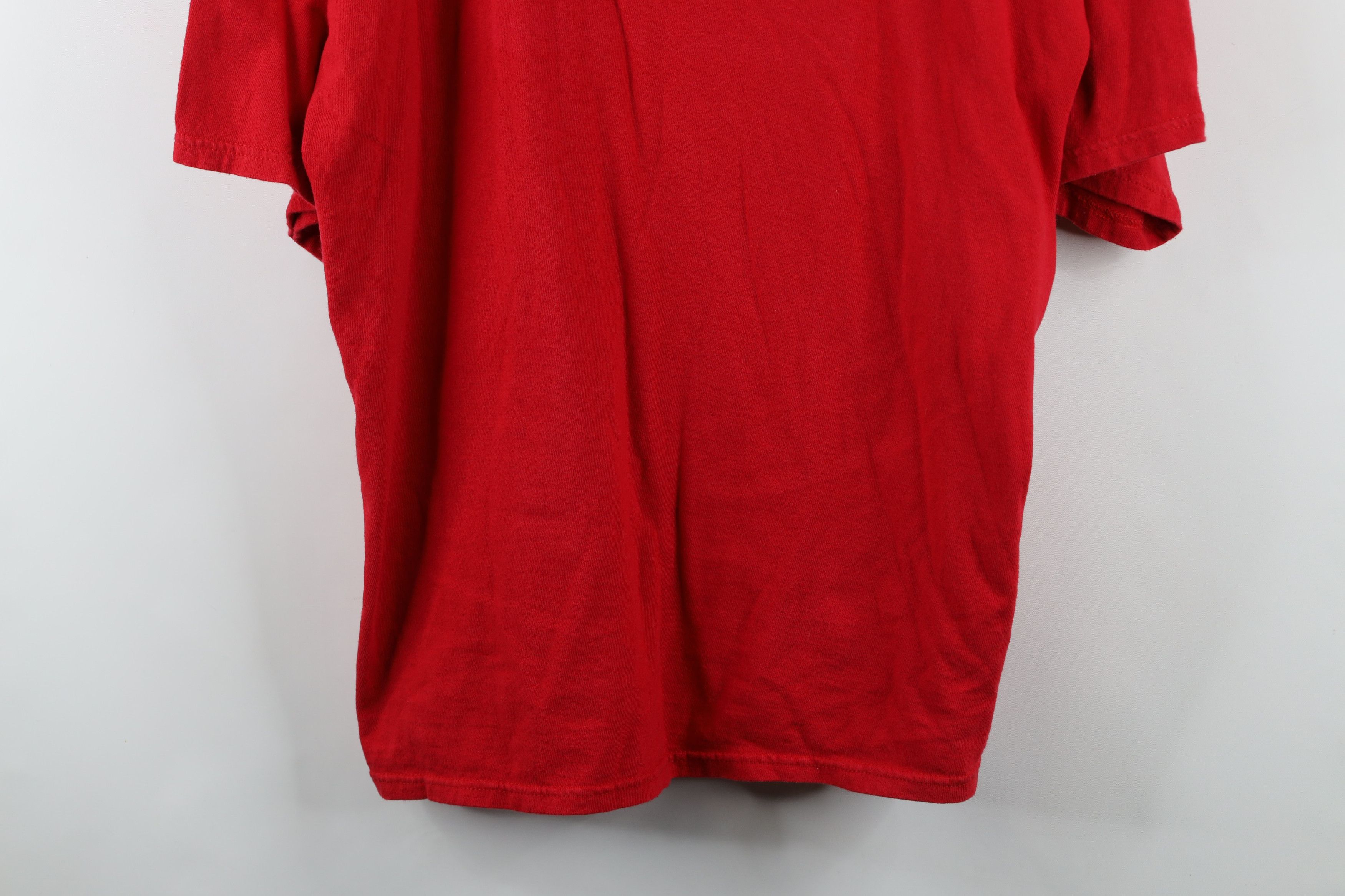 Champion × Vintage Vintage 90s Champion Jersey Short Sleeve T-Shirt Red Cotton Size US XL / EU 56 / 4 - 3 Thumbnail