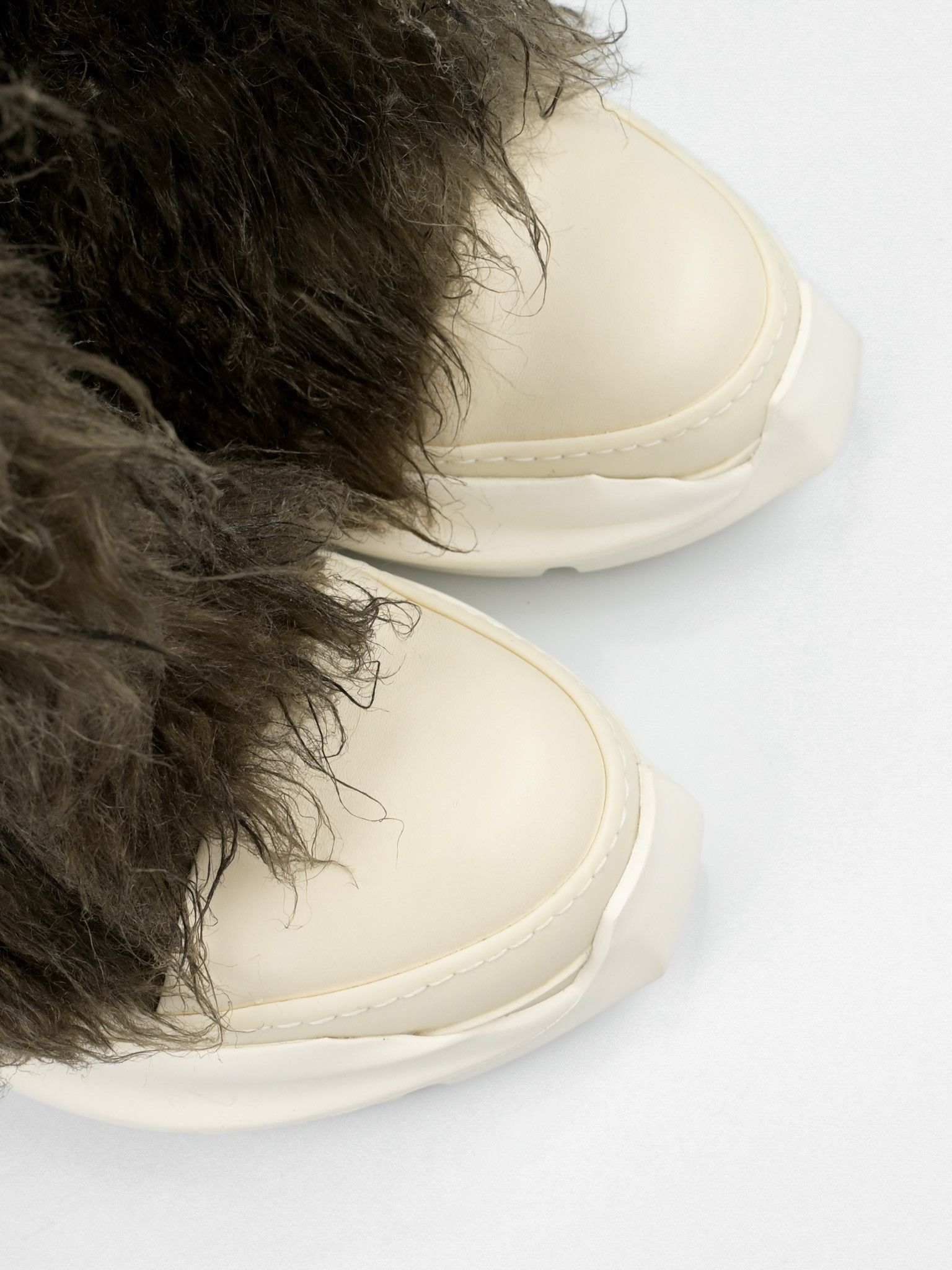 Rick Owens Drkshdw Faux-Fur Abstract Boots Size US 11 / EU 44 - 12 Thumbnail