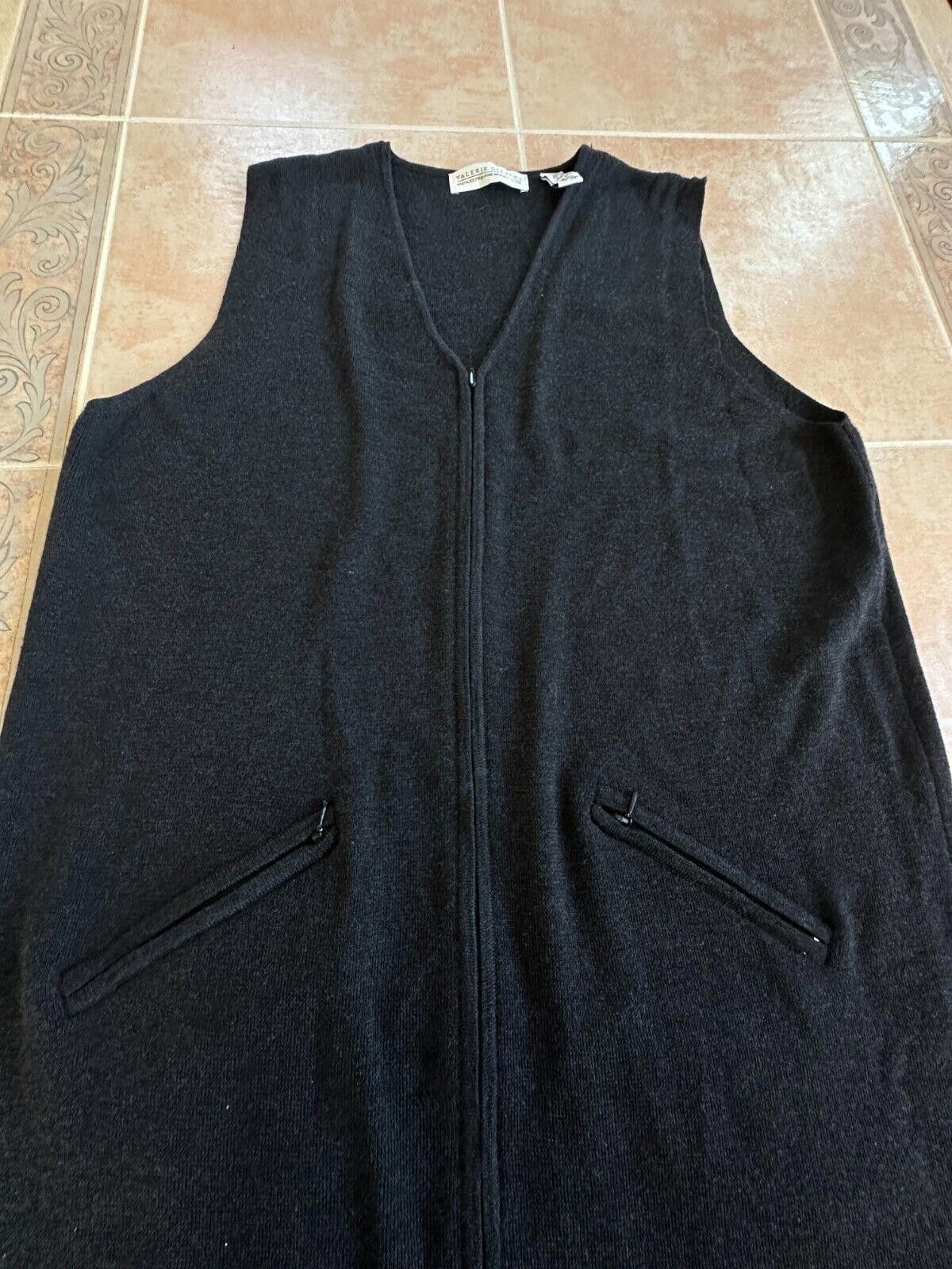 Designer Valerie Stevens Extra Fine 100% Wool front zipper Dress Sz L Size L / US 10 / IT 46 - 5 Thumbnail